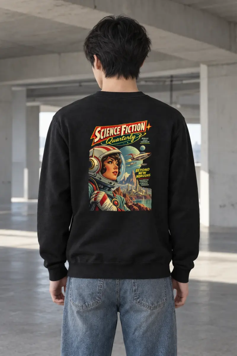 "Science Fiction Quarterly" Heavy Blend Unisex Crewneck Sweatshirt