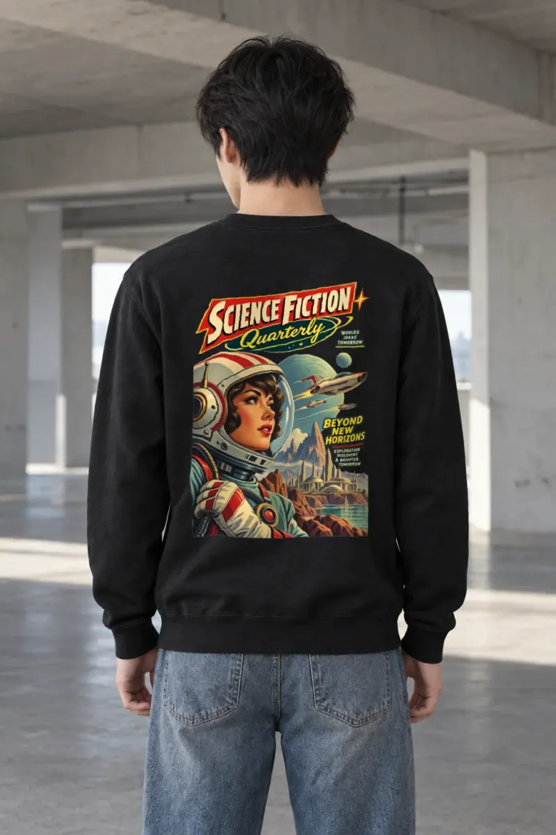 "Science Fiction Quarterly" Heavy Blend Unisex Crewneck Sweatshirt