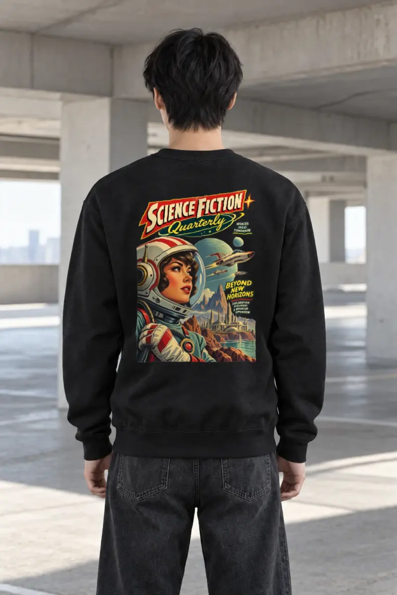 "Science Fiction Quarterly" Heavy Blend Unisex Crewneck Sweatshirt | Gildan 18000