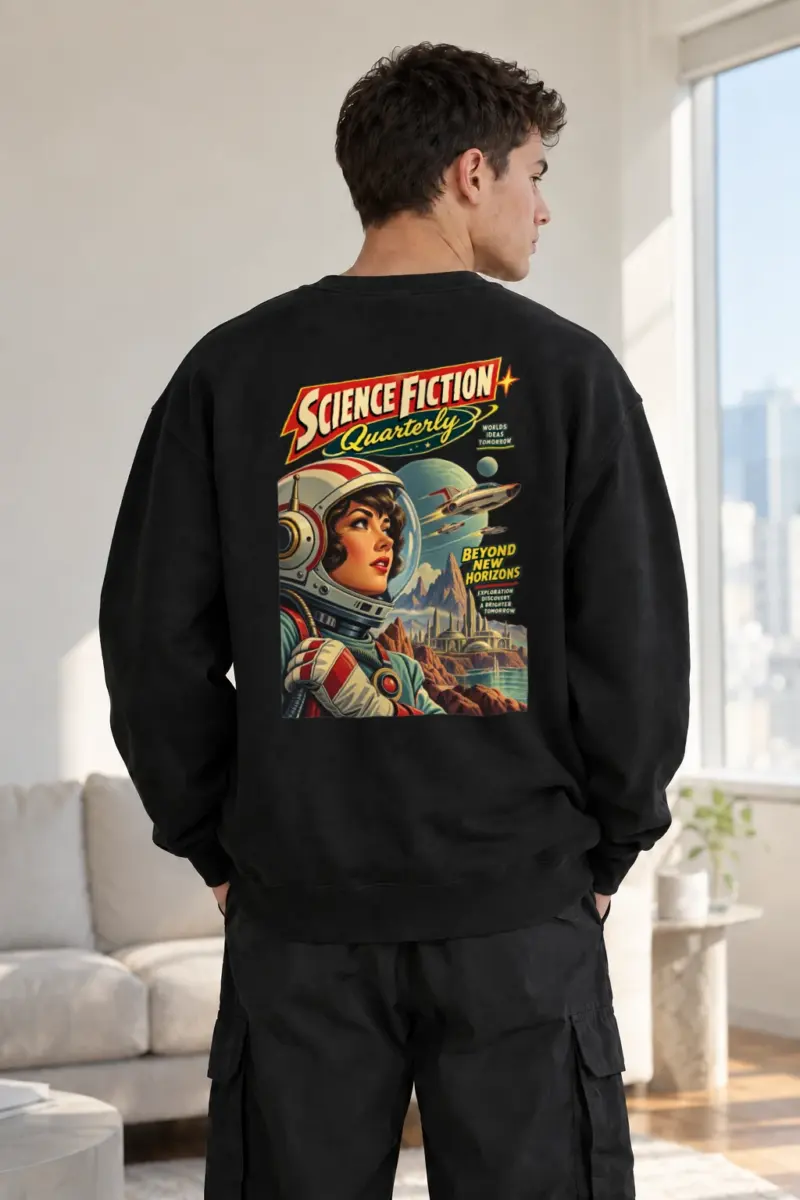 "Science Fiction Quarterly" Heavy Blend Unisex Crewneck Sweatshirt | Gildan 18000