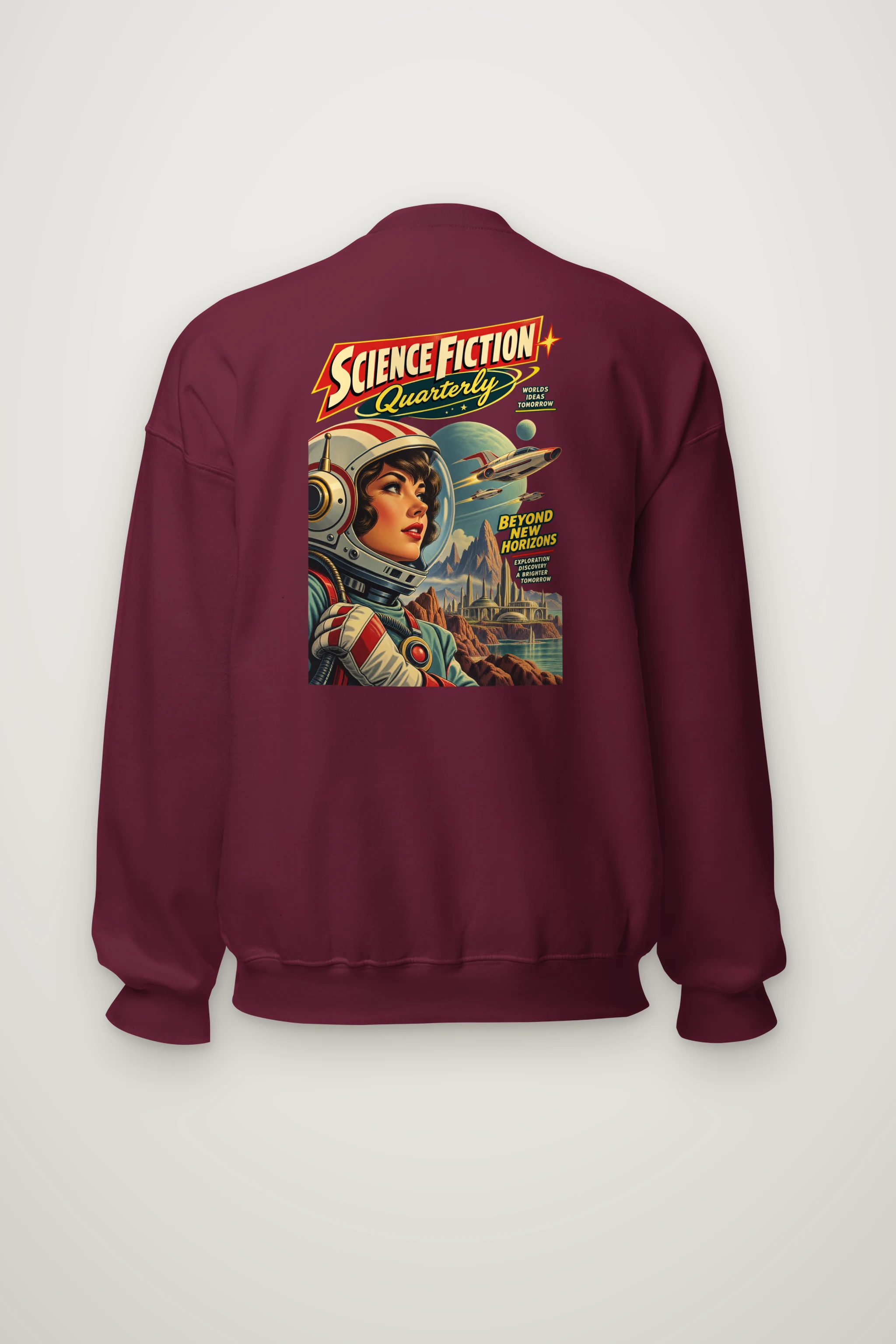 "Science Fiction Quarterly" Heavy Blend Unisex Crewneck Sweatshirt