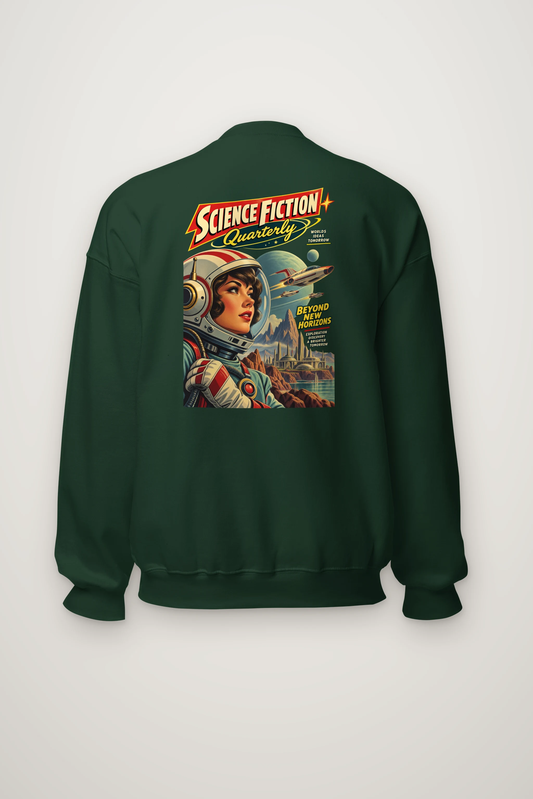"Science Fiction Quarterly" Heavy Blend Unisex Crewneck Sweatshirt