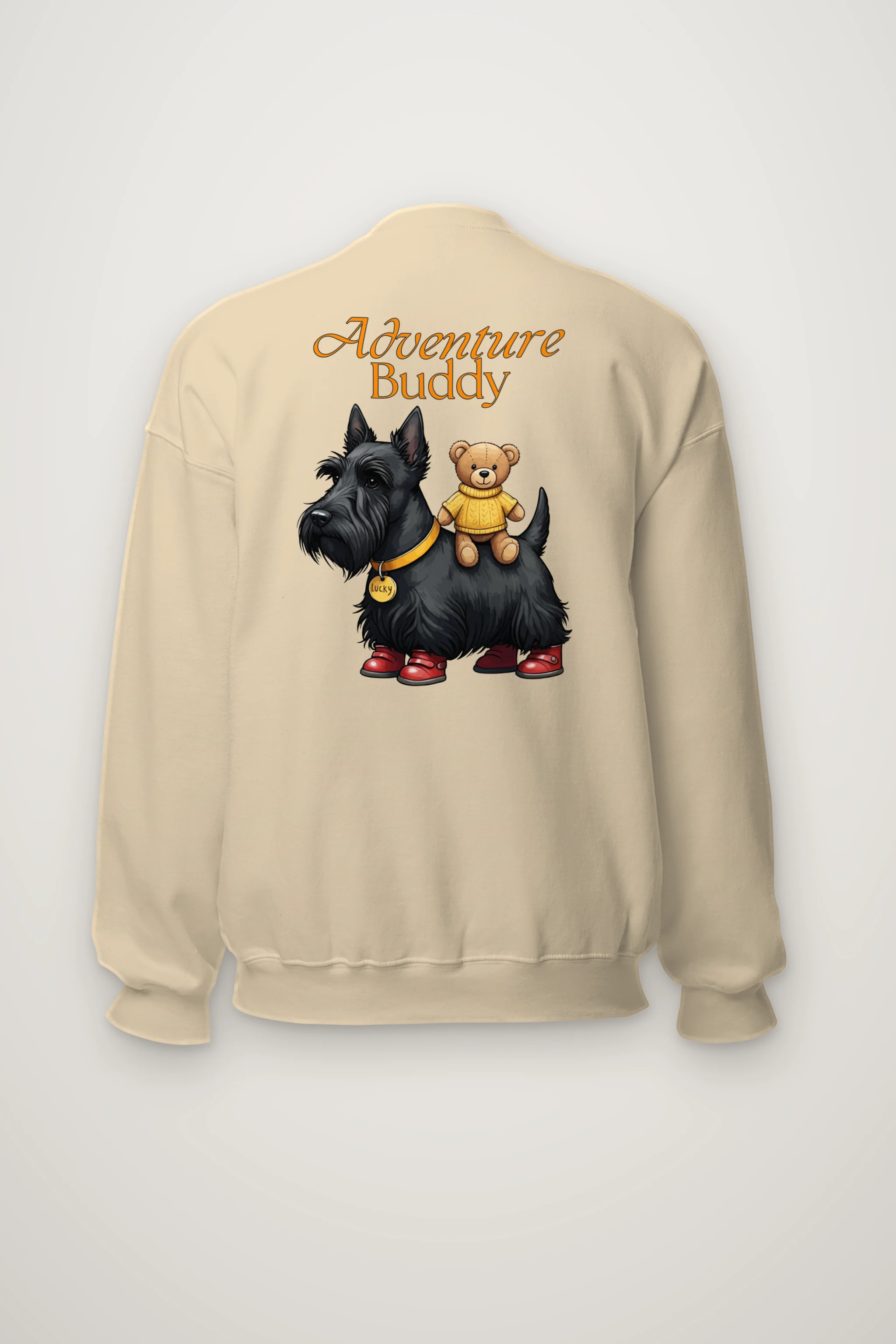 "Scottish Terrier Teddy Bear" Heavy Blend Unisex Crewneck Sweatshirt
