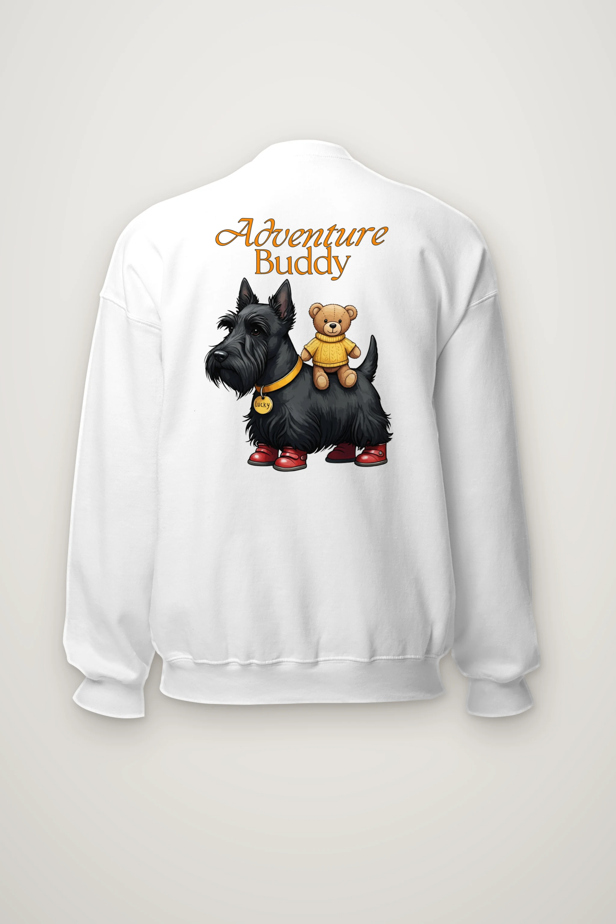 "Scottish Terrier Teddy Bear" Heavy Blend Unisex Crewneck Sweatshirt