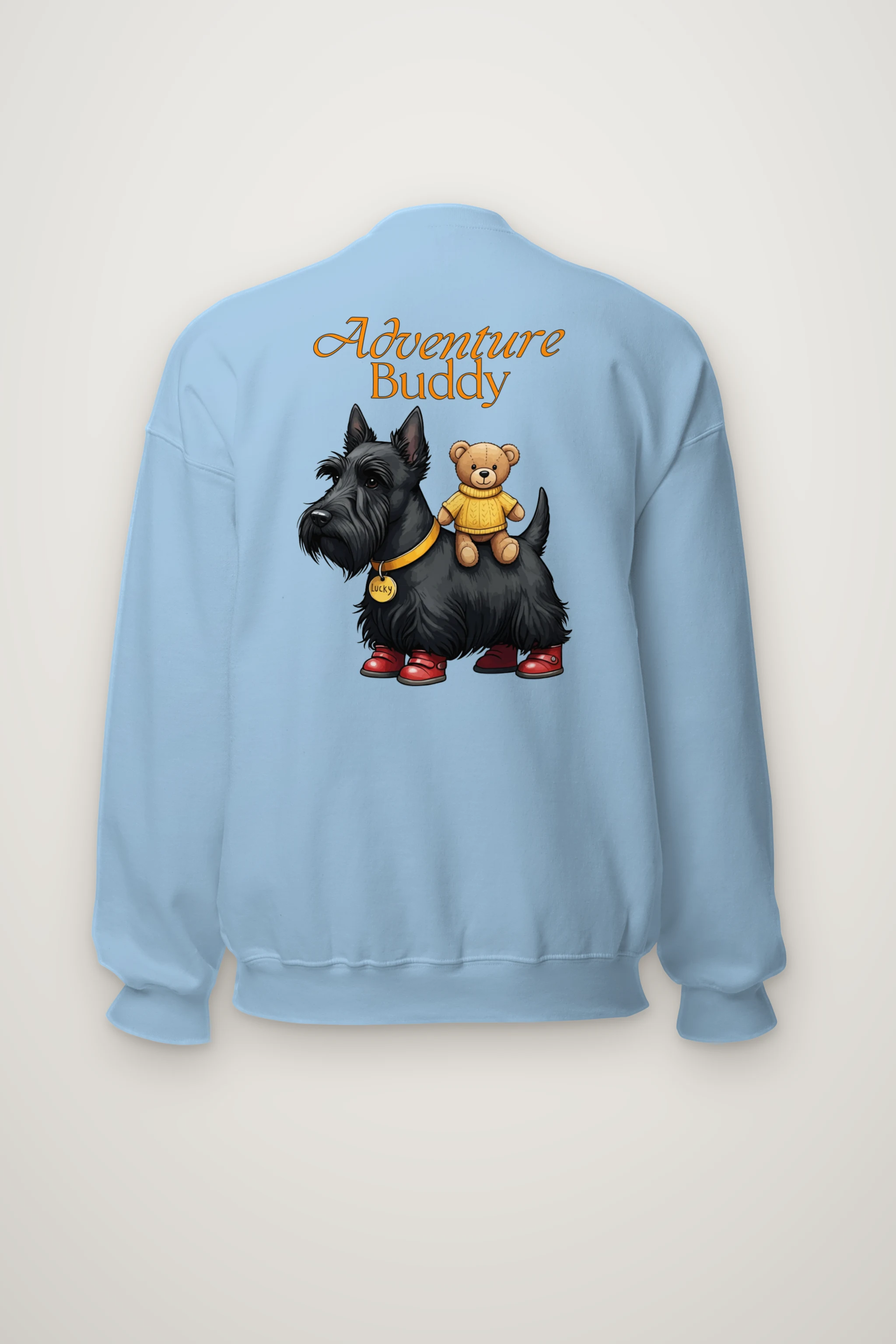 "Scottish Terrier Teddy Bear" Heavy Blend Unisex Crewneck Sweatshirt