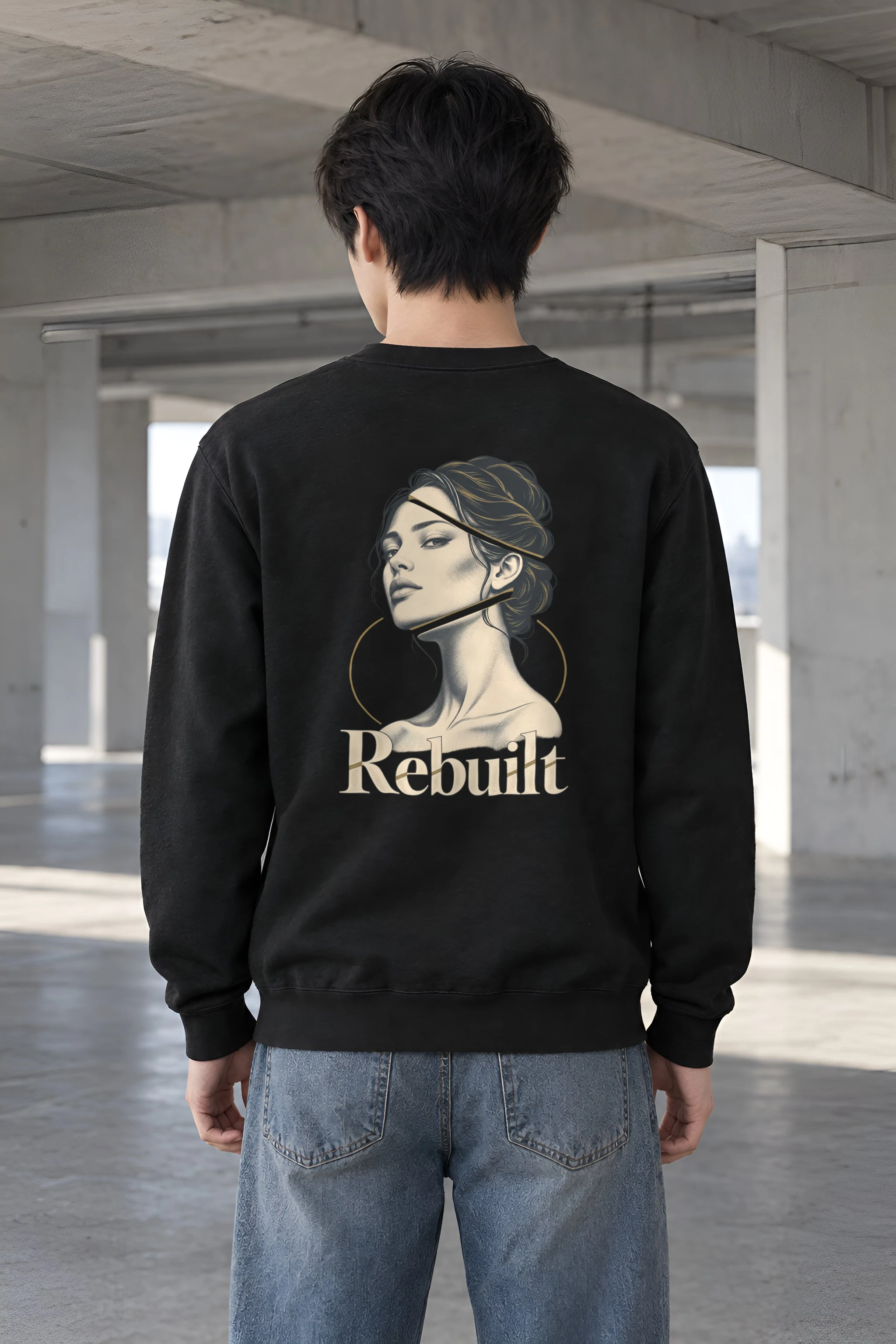 "Sculptural Woman Study" Heavy Blend Unisex Crewneck Sweatshirt