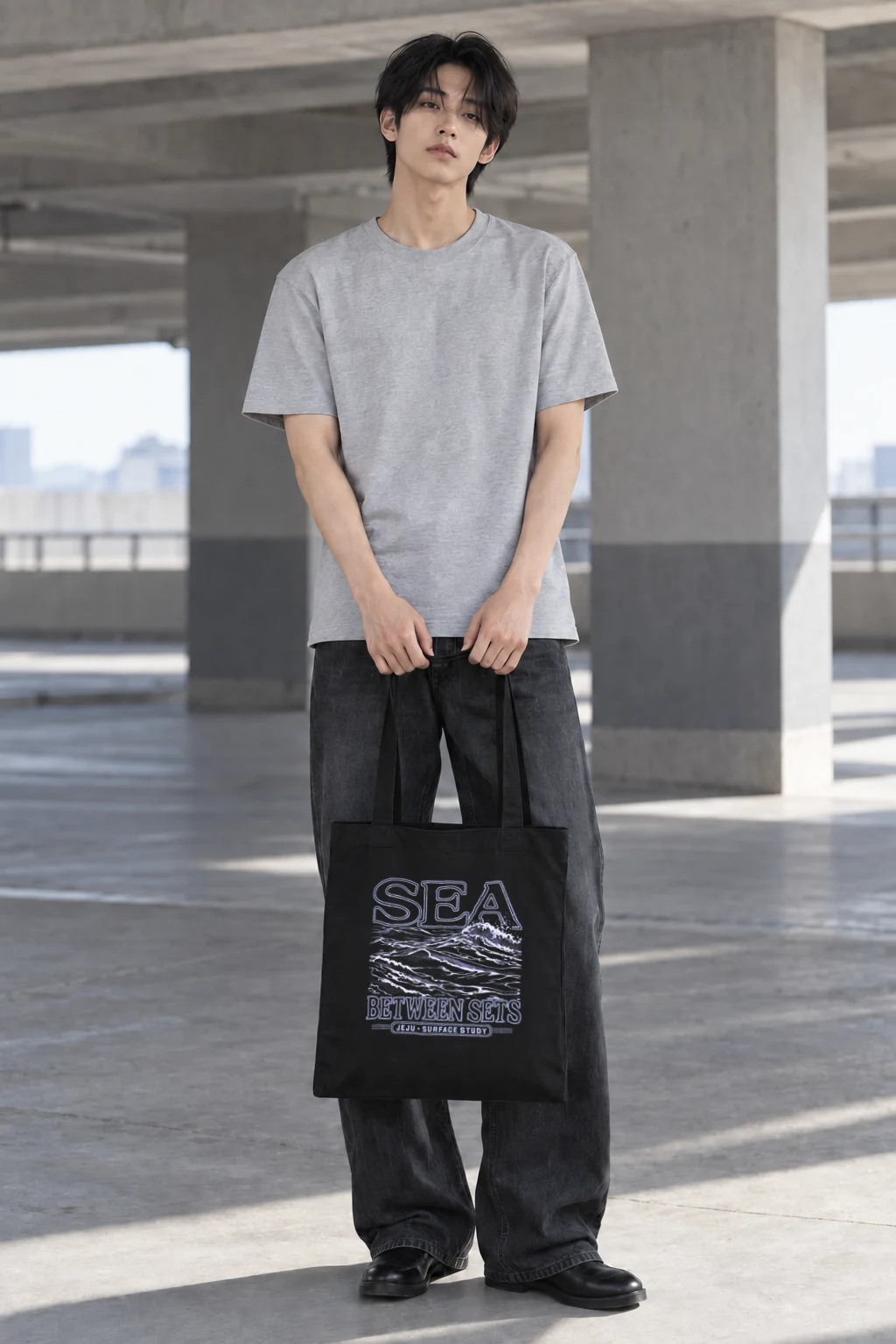 "Sea Between Sets" Classic Cotton Tote Bag