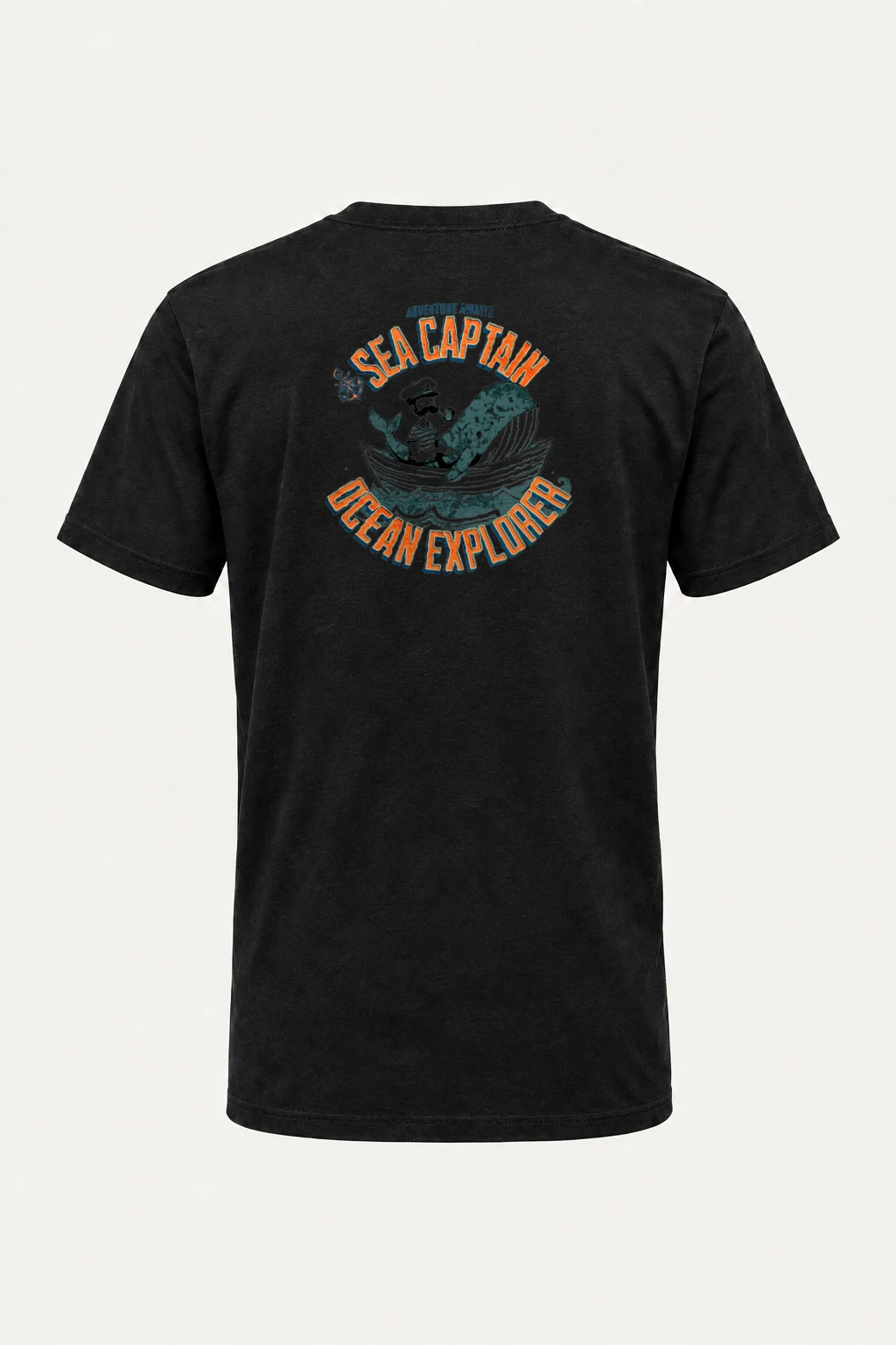 "Sea Captain Adventure" Heavyweight Unisex Crewneck T-shirt | Gildan 5000