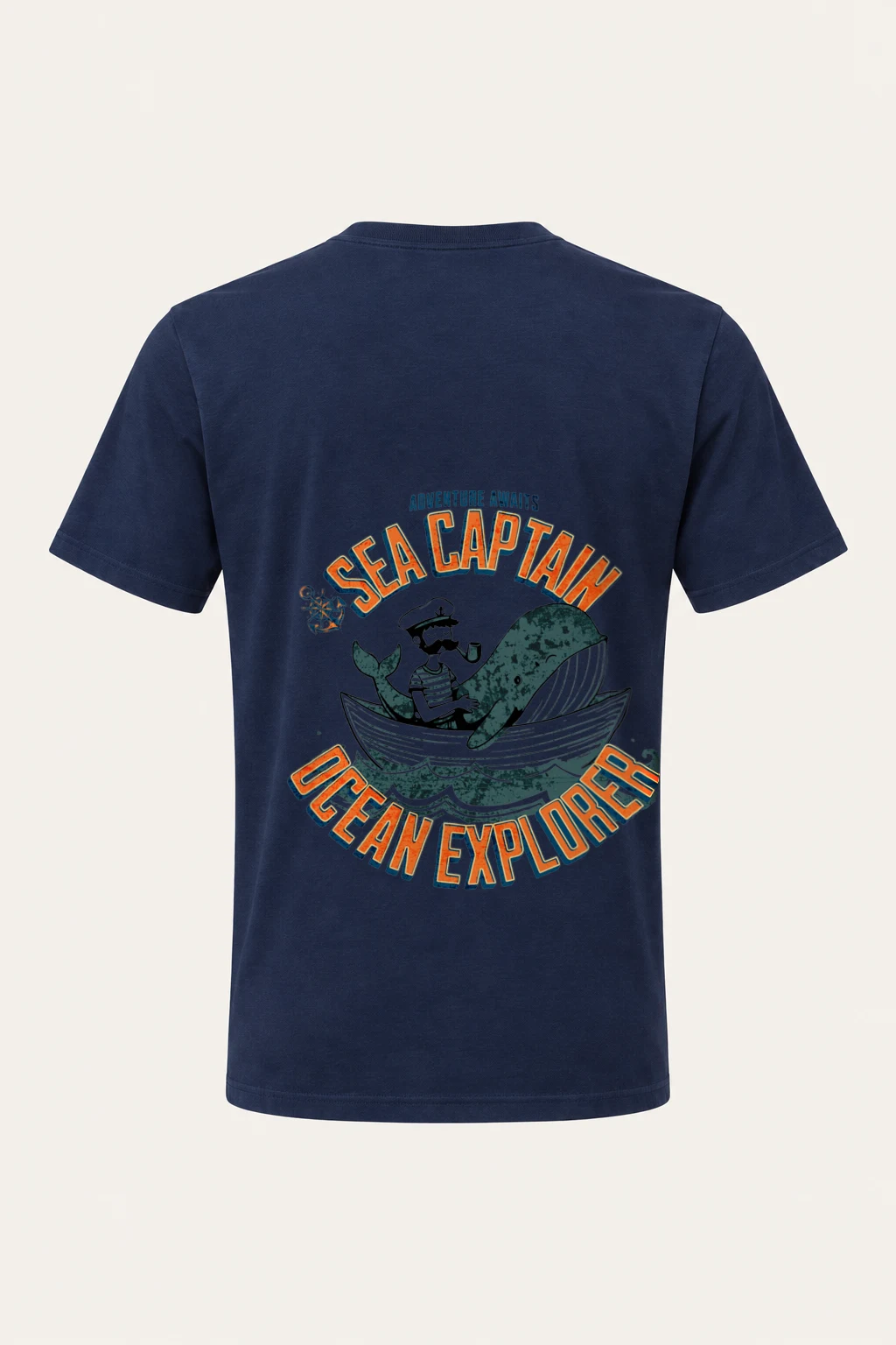 "Sea Captain Adventure" Heavyweight Unisex Crewneck T-shirt | Gildan 5000