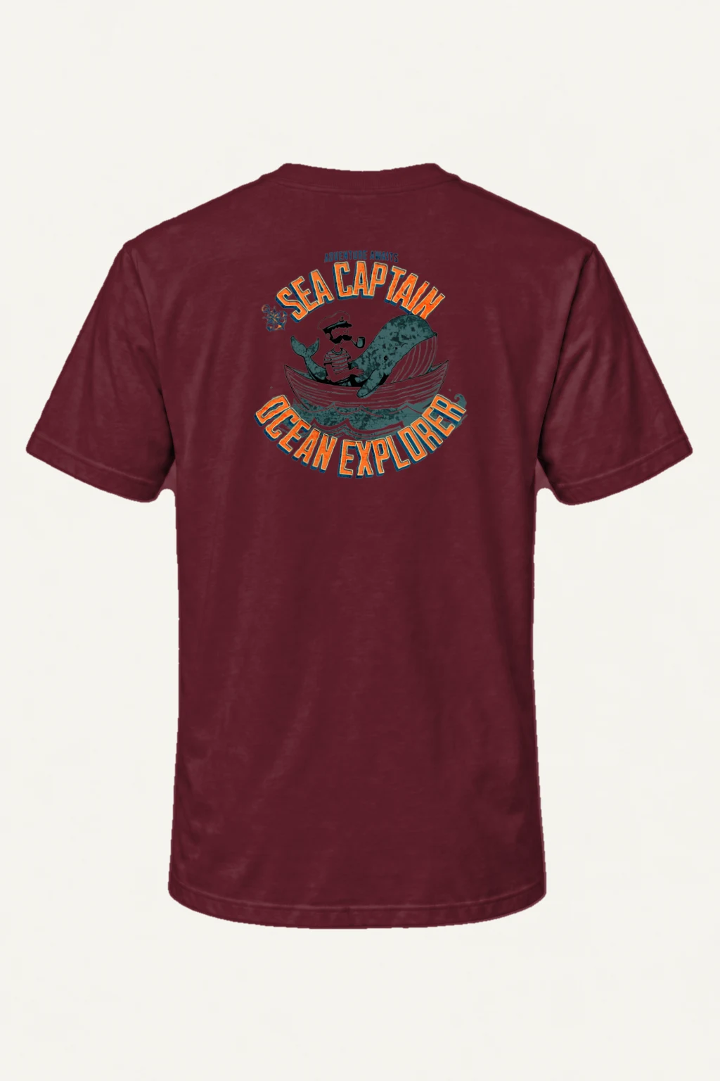 "Sea Captain Adventure" Heavyweight Unisex Crewneck T-shirt | Gildan 5000