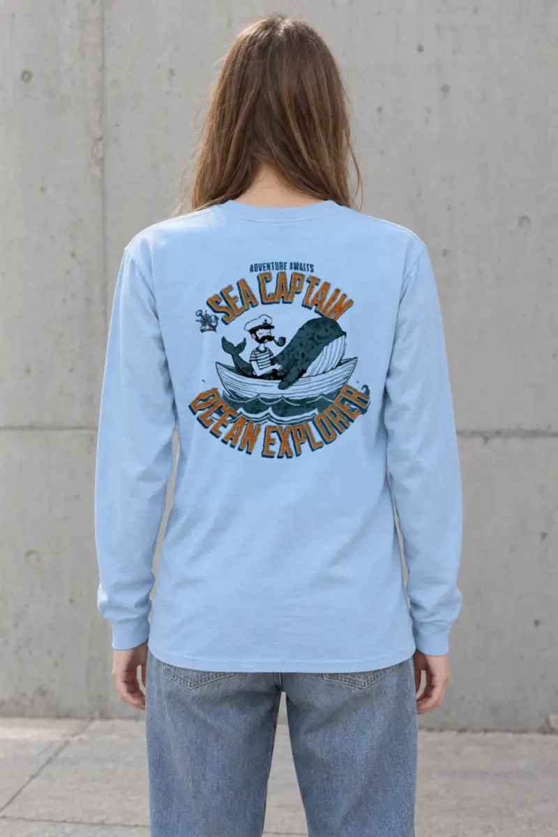 "Sea Captain" Unisex Longsleeve T-shirt | Gildan 2400