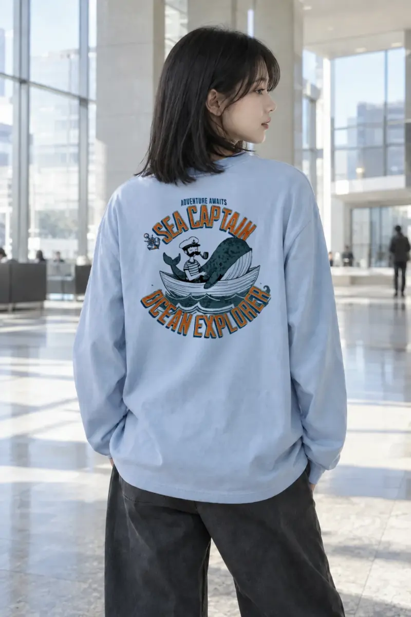 "Sea Captain" Unisex Longsleeve T-shirt | Gildan 2400