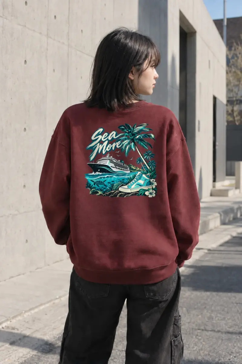 "Sea More" Heavy Blend Unisex Crewneck Sweatshirt | Gildan 18000