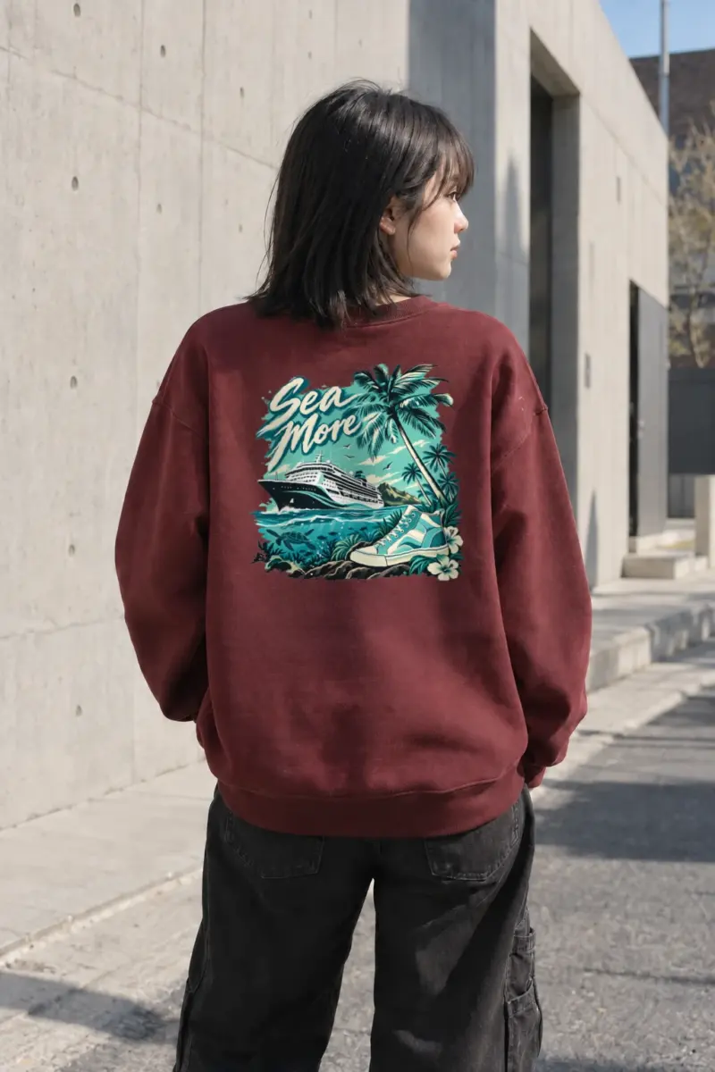 "Sea More" Heavy Blend Unisex Crewneck Sweatshirt | Gildan 18000