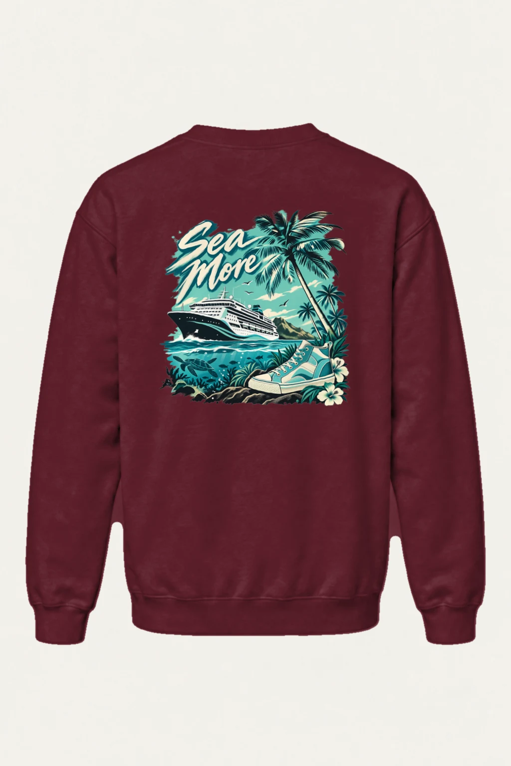 "Sea More" Heavy Blend Unisex Crewneck Sweatshirt | Gildan 18000