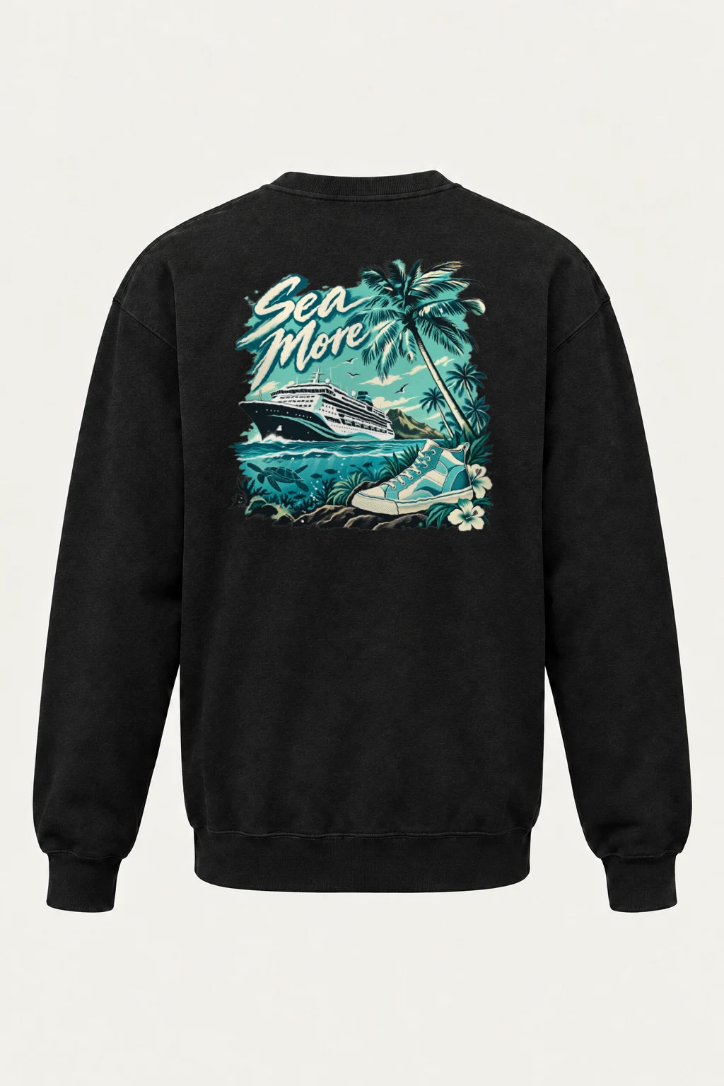 "Sea More" Heavy Blend Unisex Crewneck Sweatshirt | Gildan 18000