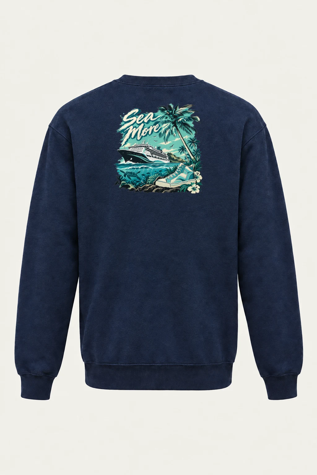 "Sea More" Heavy Blend Unisex Crewneck Sweatshirt | Gildan 18000