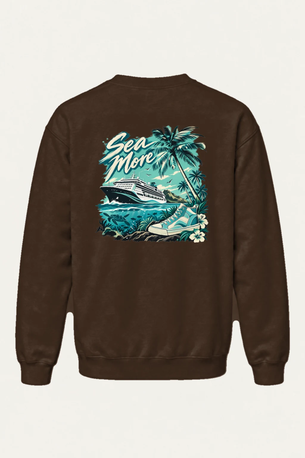 "Sea More" Heavy Blend Unisex Crewneck Sweatshirt | Gildan 18000