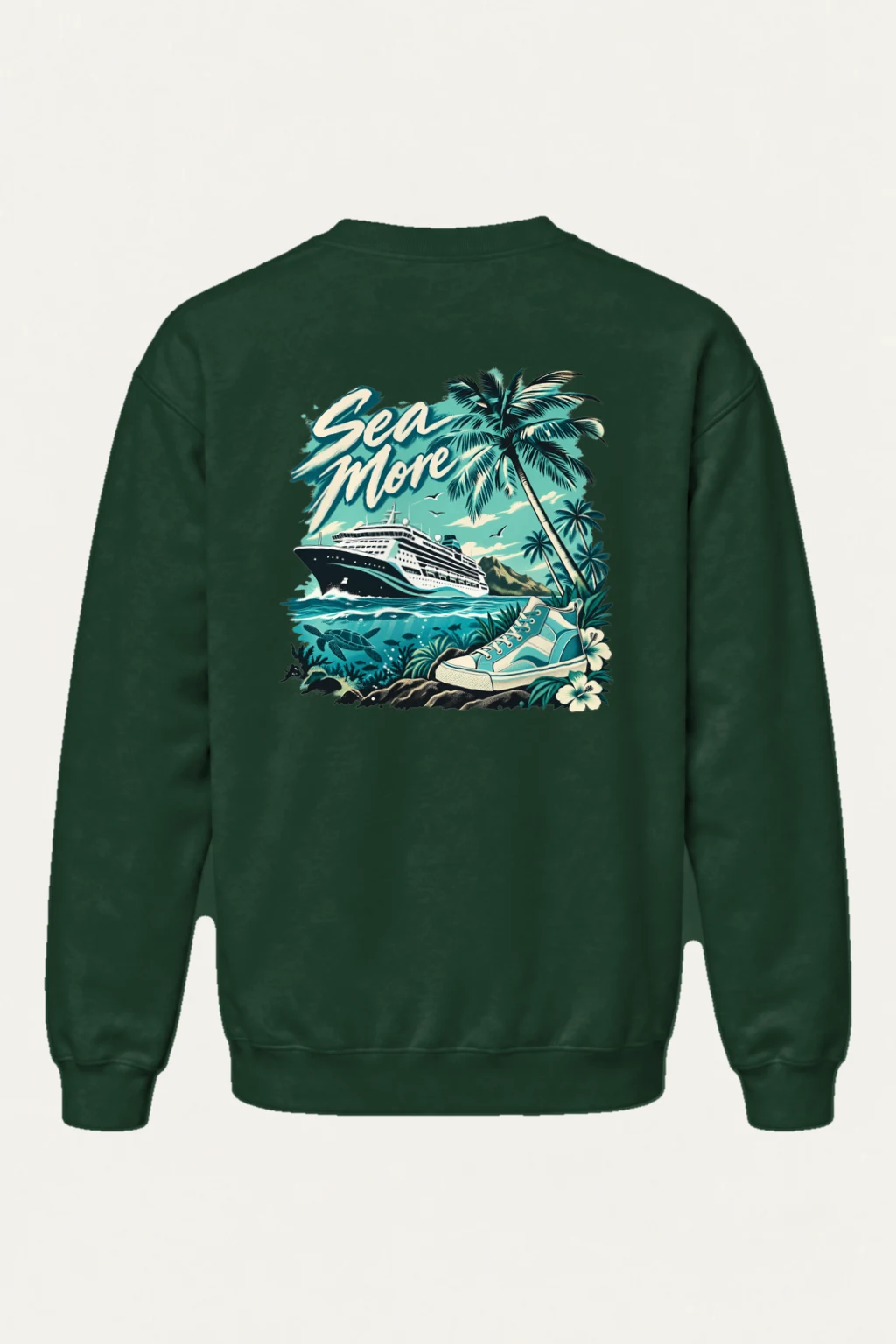 "Sea More" Heavy Blend Unisex Crewneck Sweatshirt | Gildan 18000
