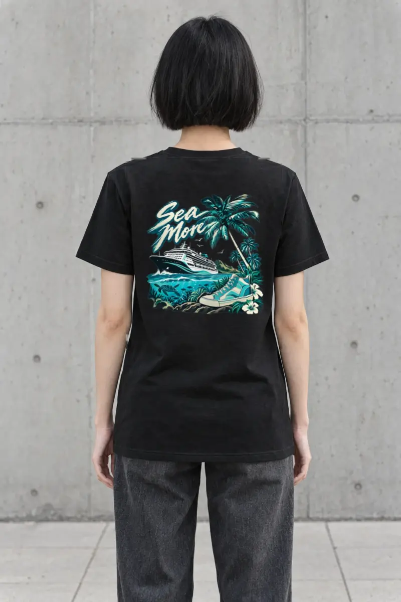 "Sea More" Heavyweight Unisex Crewneck T-shirt