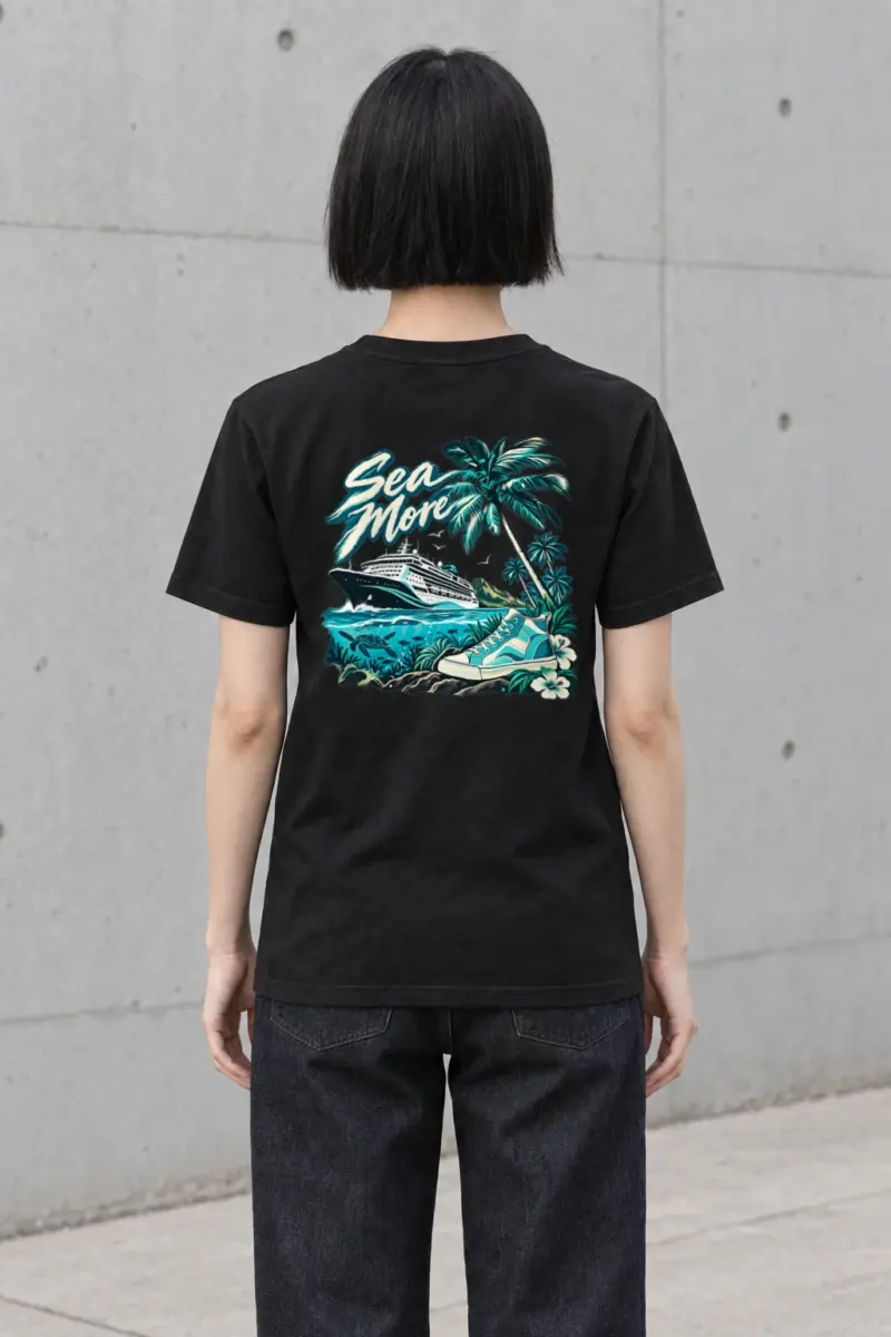 "Sea More" Heavyweight Unisex Crewneck T-shirt | Gildan 5000