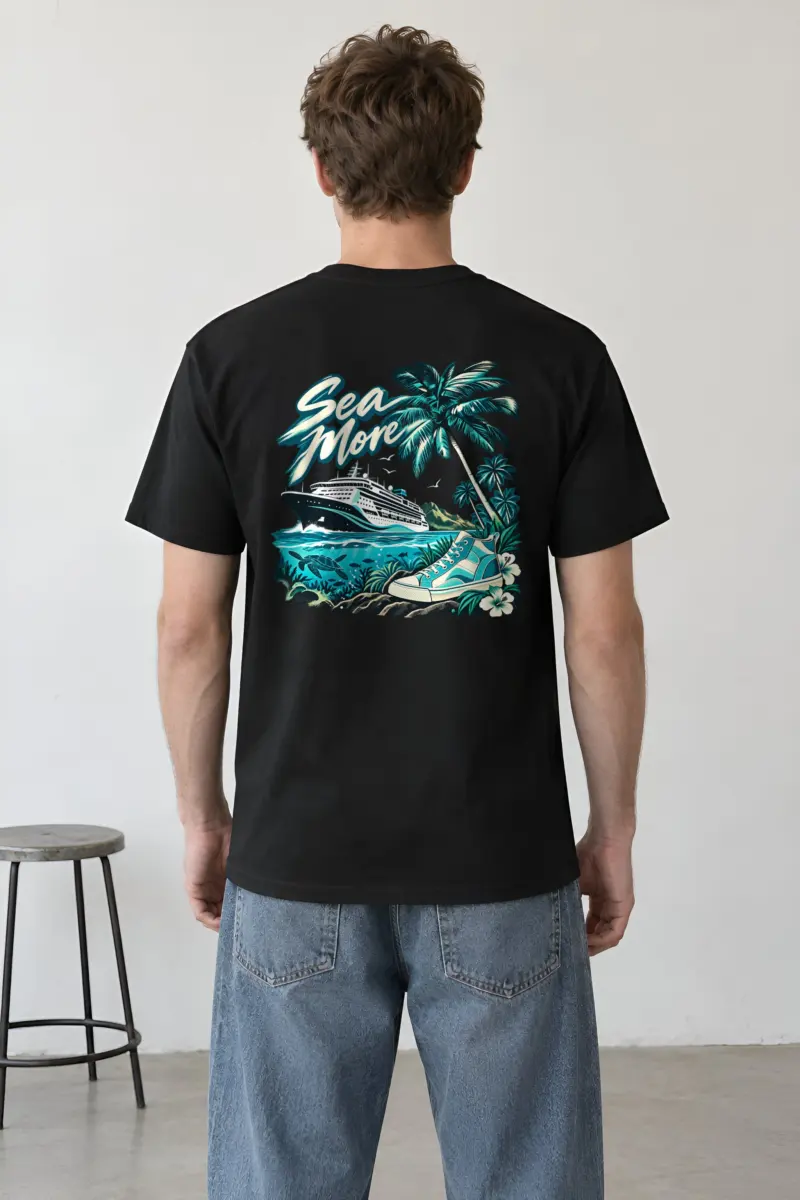 "Sea More" Heavyweight Unisex Crewneck T-shirt