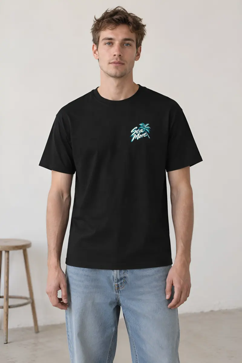 "Sea More" Heavyweight Unisex Crewneck T-shirt
