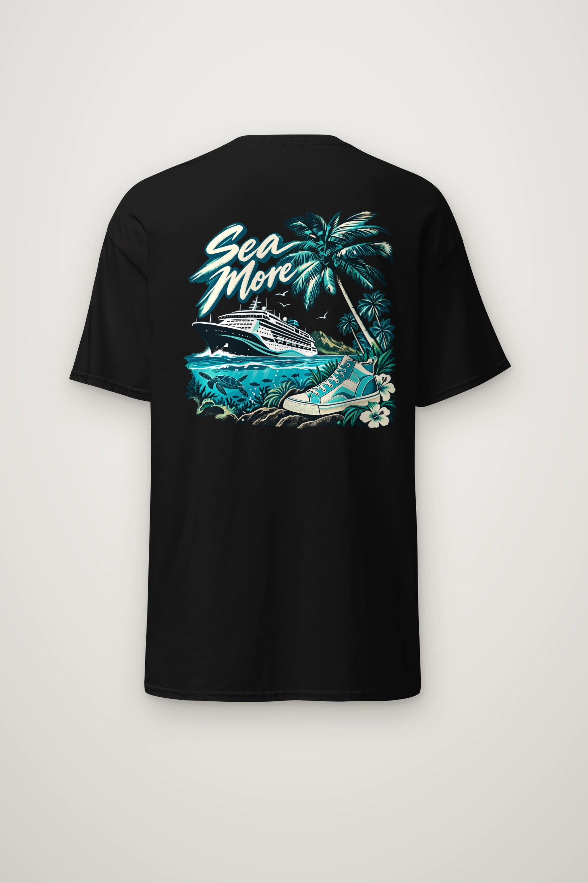 "Sea More" Heavyweight Unisex Crewneck T-shirt