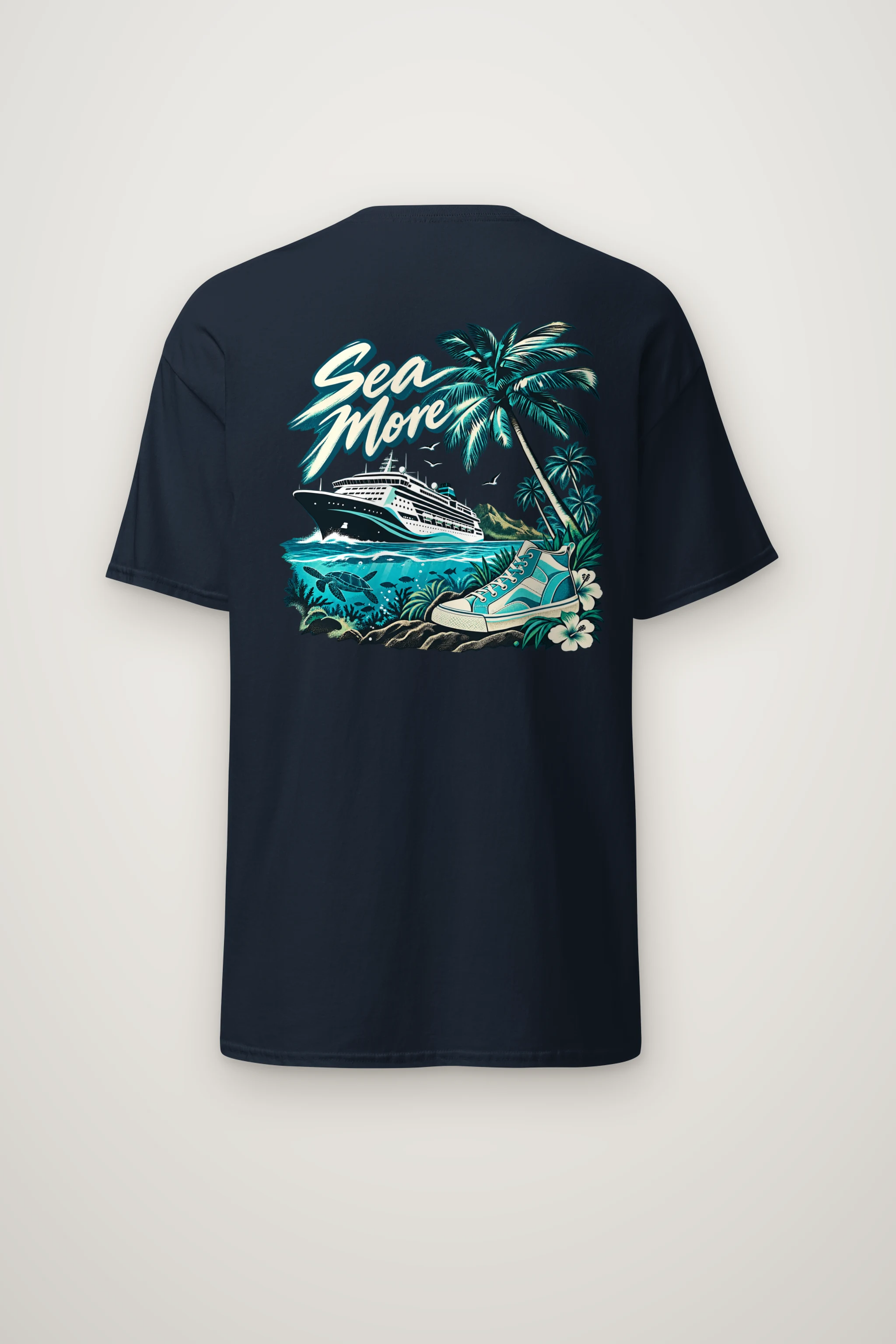 "Sea More" Heavyweight Unisex Crewneck T-shirt