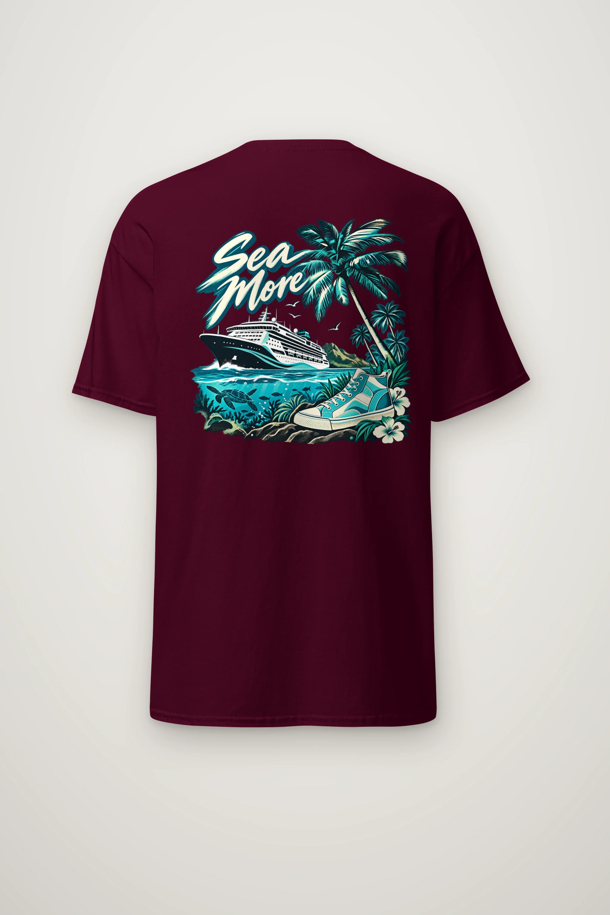 "Sea More" Heavyweight Unisex Crewneck T-shirt