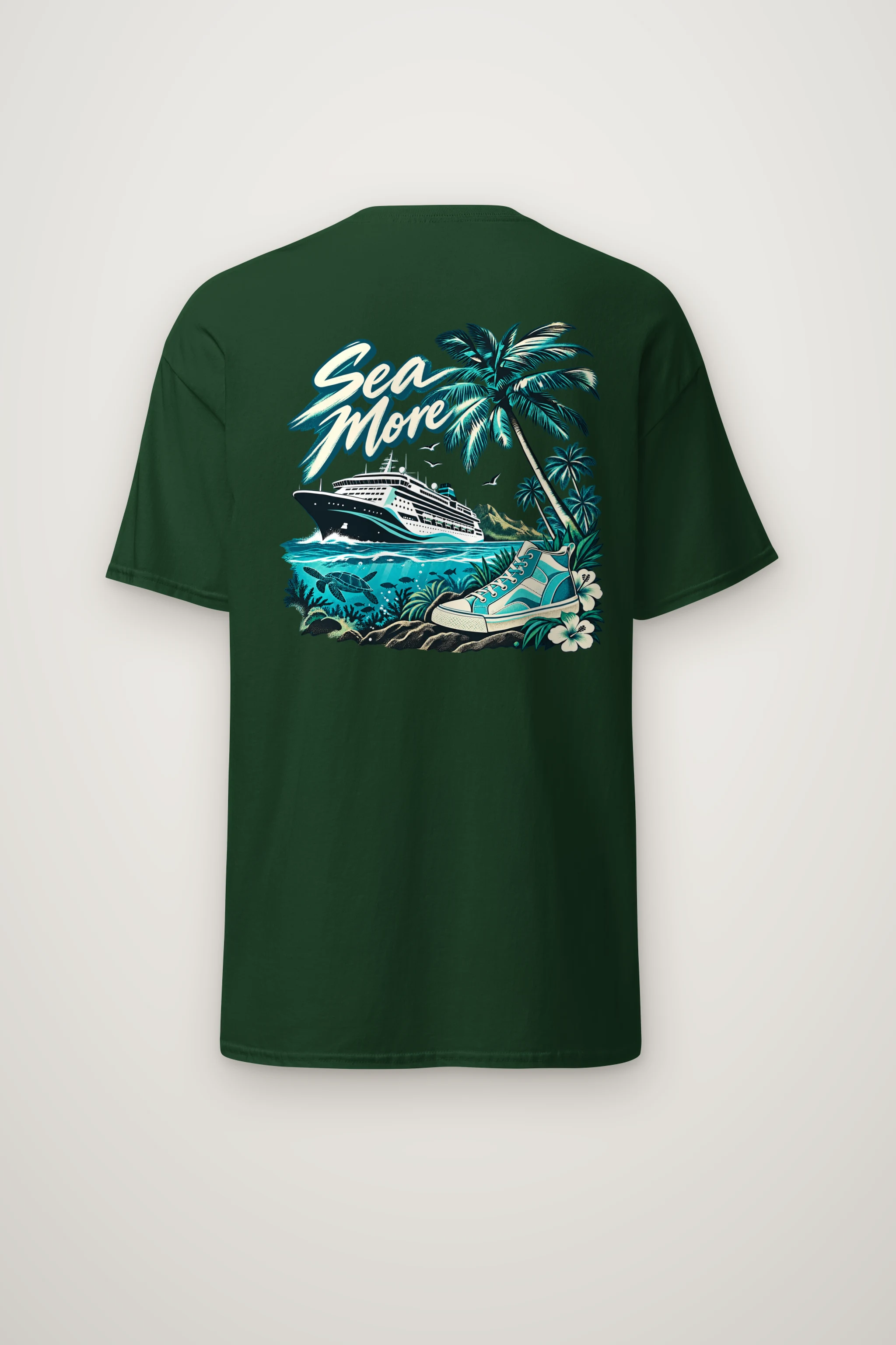"Sea More" Heavyweight Unisex Crewneck T-shirt