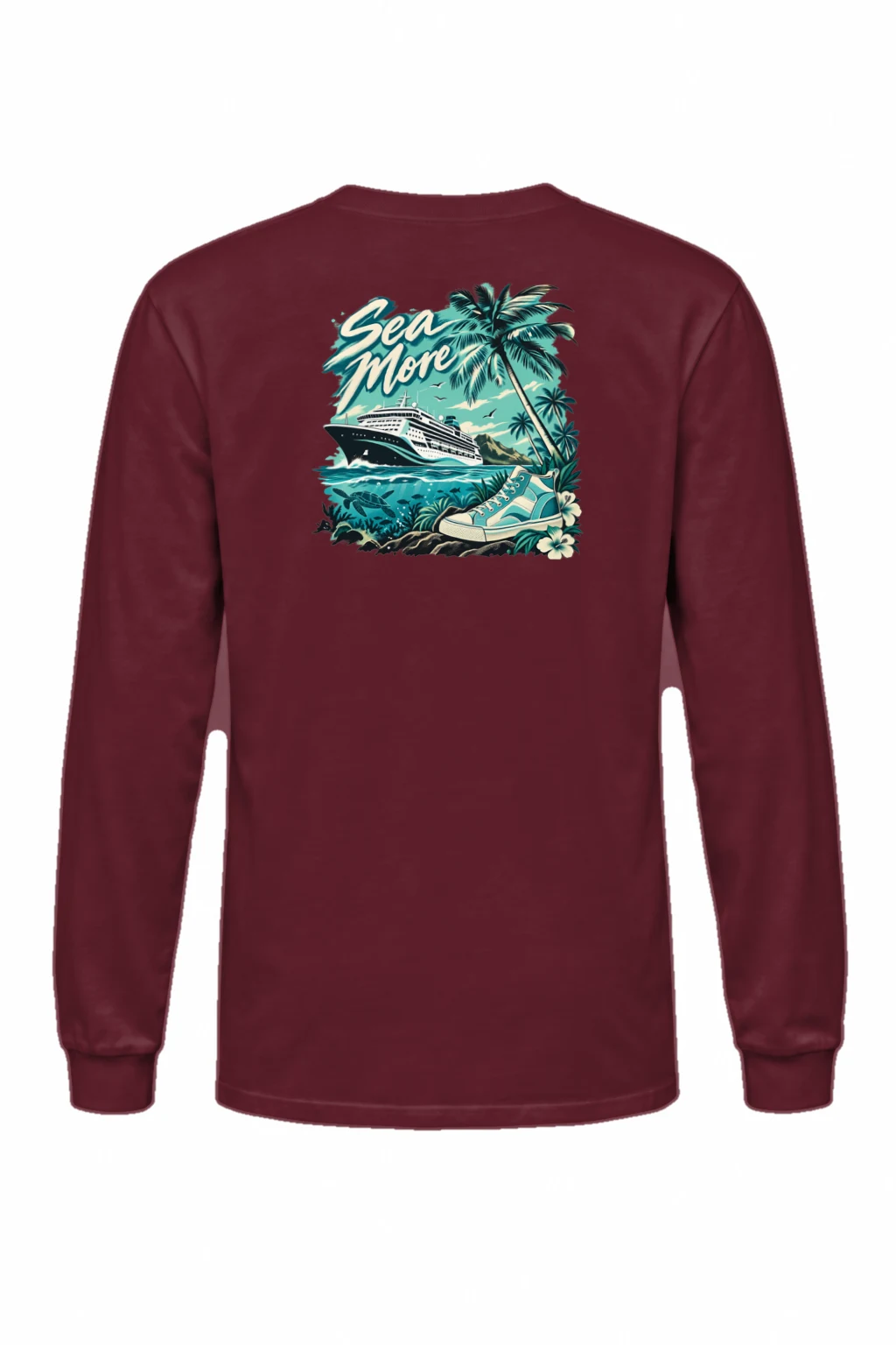 "Sea More" Unisex Longsleeve T-shirt | Gildan 2400