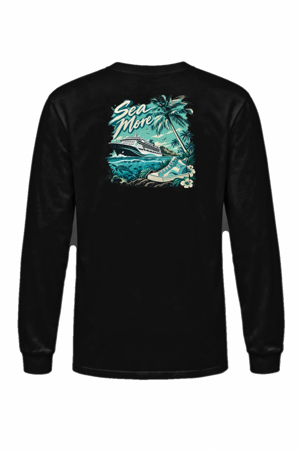 "Sea More" Unisex Longsleeve T-shirt | Gildan 2400