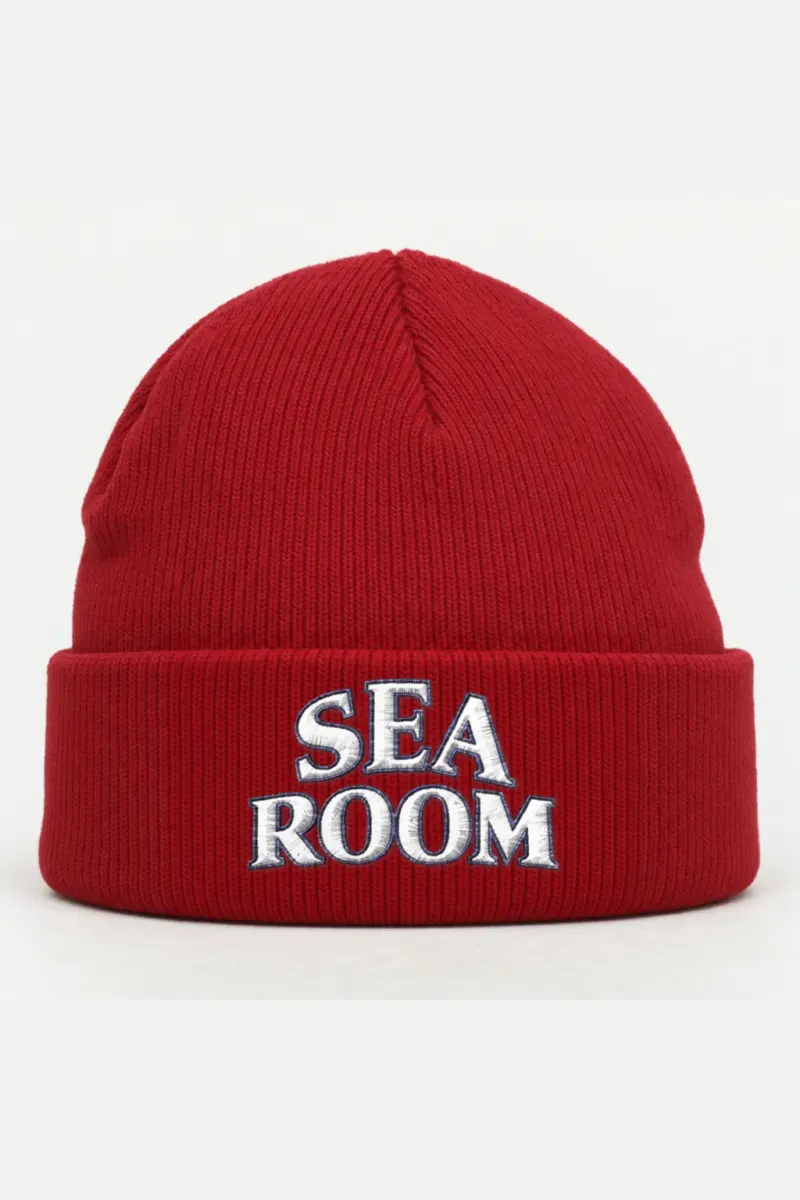 "Sea Room" Cuffed Beanie · Embroidered