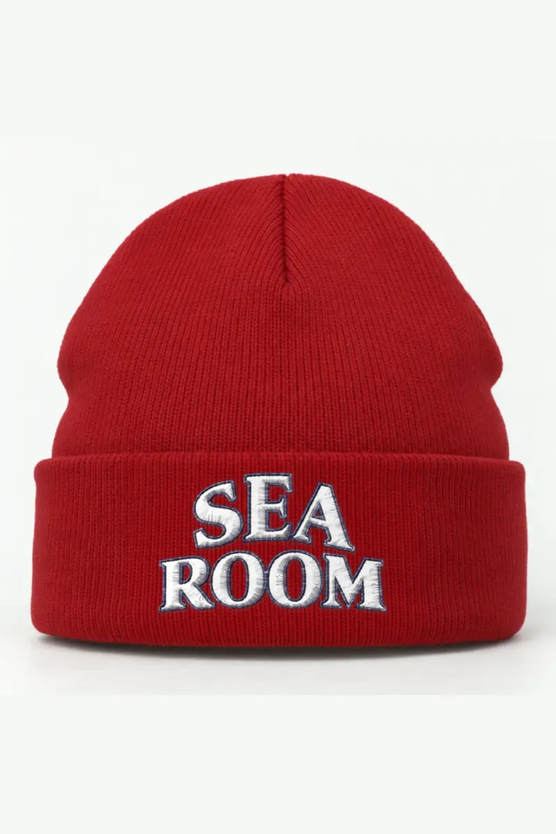 "Sea Room" Cuffed Beanie · Embroidered