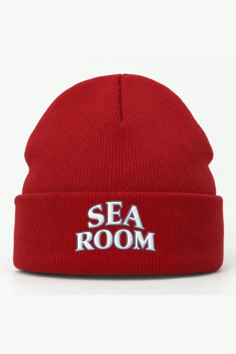 "Sea Room" Cuffed Beanie · Embroidered
