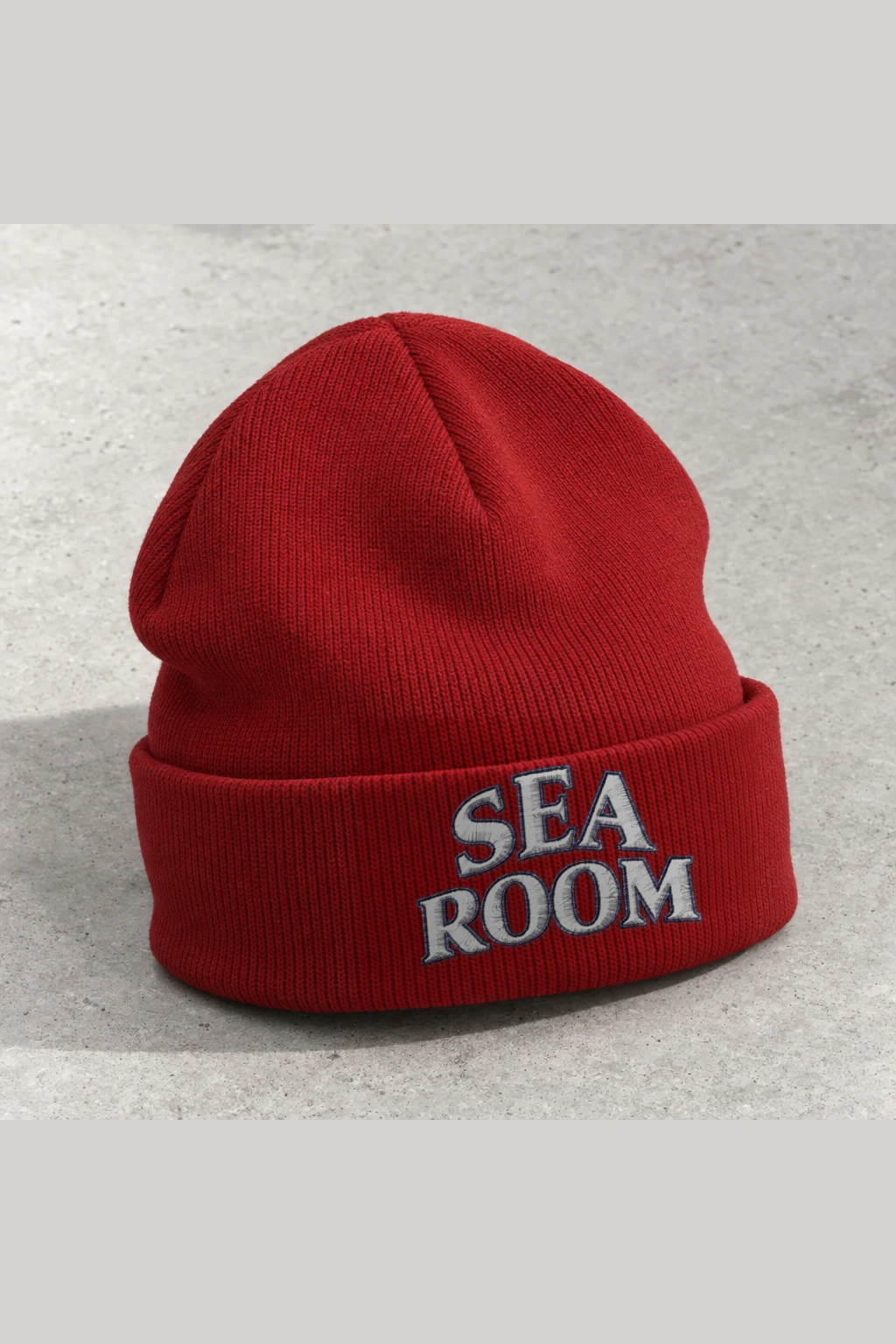 "Sea Room" Cuffed Beanie · Embroidered