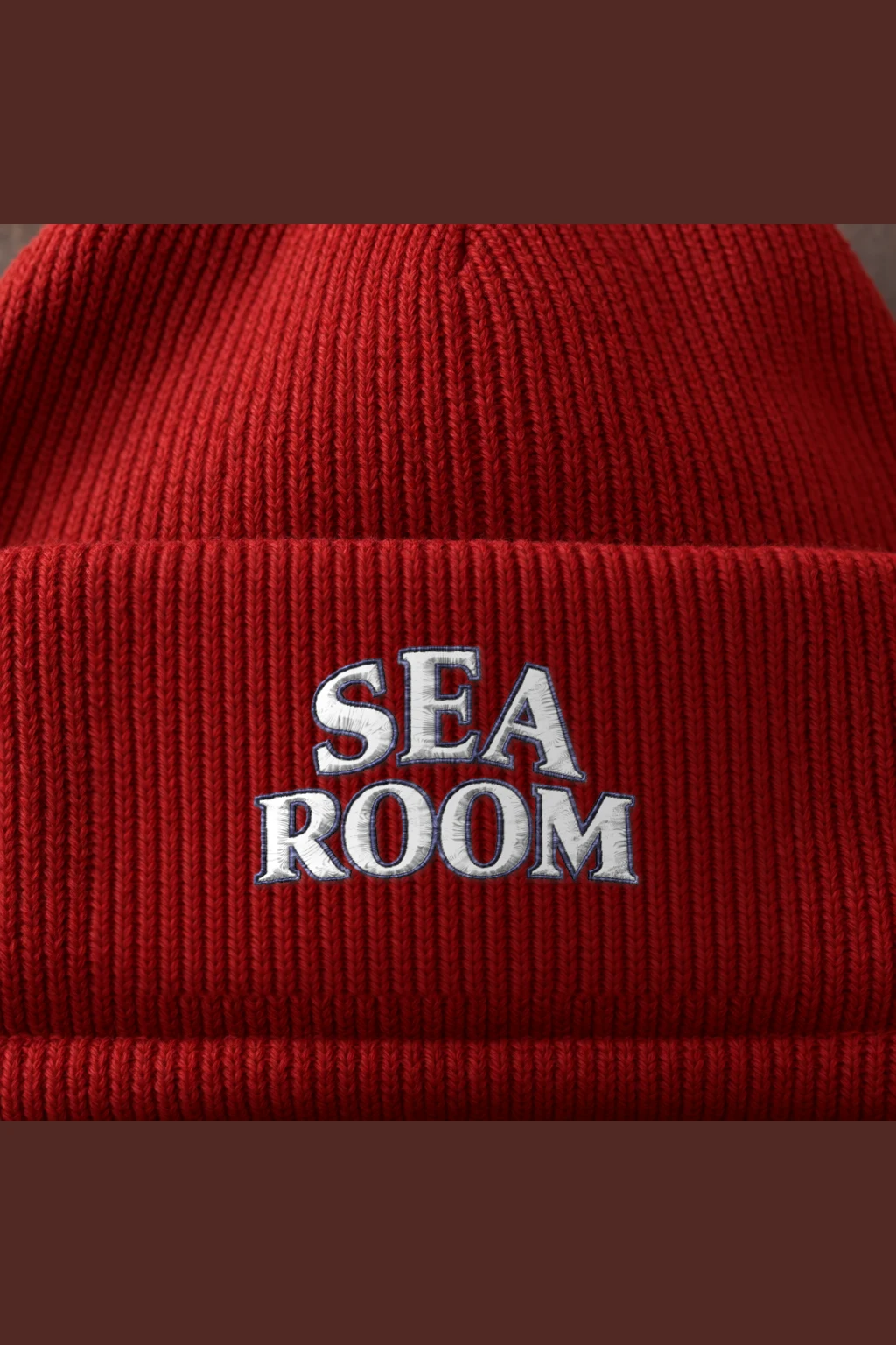 "Sea Room" Cuffed Beanie · Embroidered