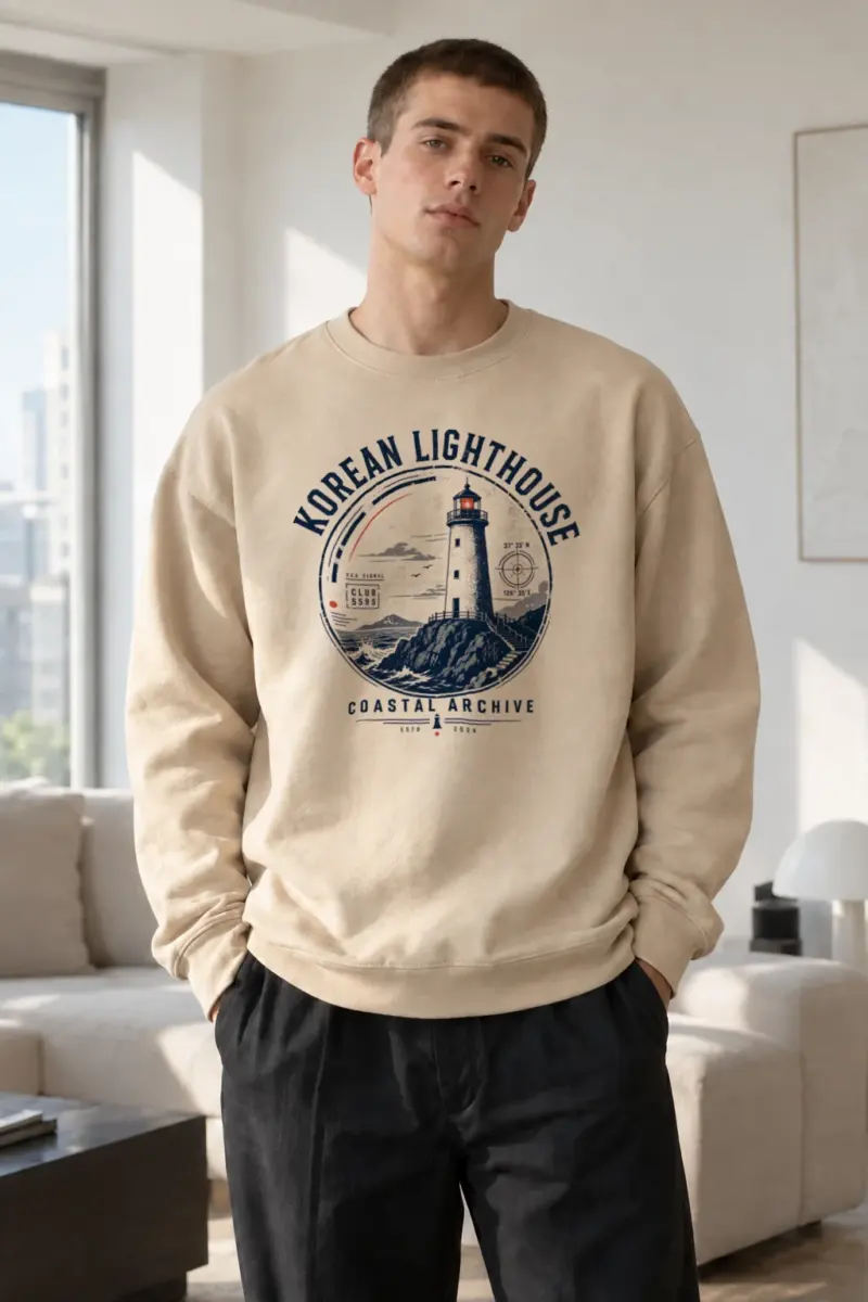 “Sea Signal Club” Heavy Blend Unisex Crewneck Sweatshirt | Gildan 18000