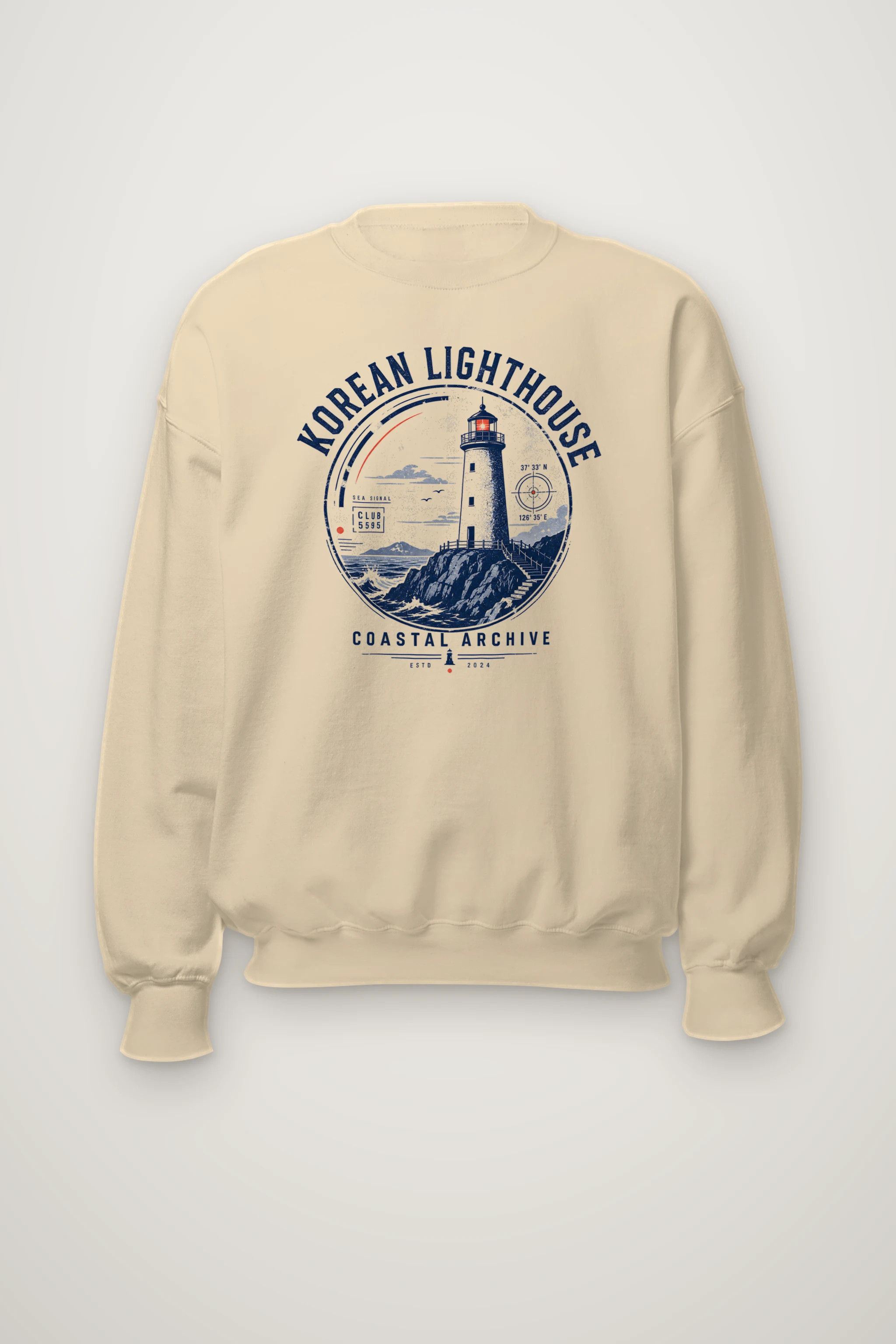 "Sea Signal Club" Heavy Blend Unisex Crewneck Sweatshirt