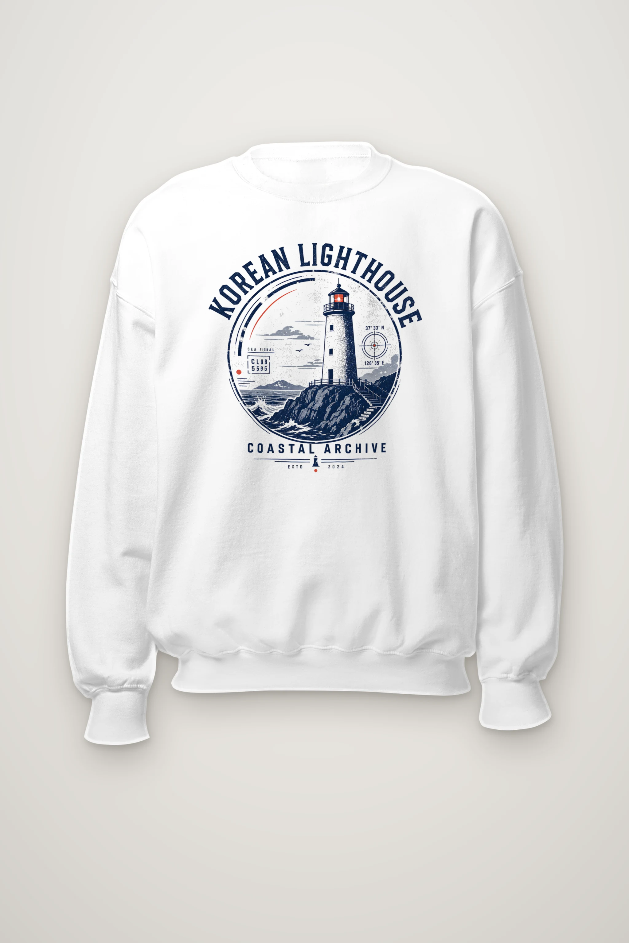 "Sea Signal Club" Heavy Blend Unisex Crewneck Sweatshirt