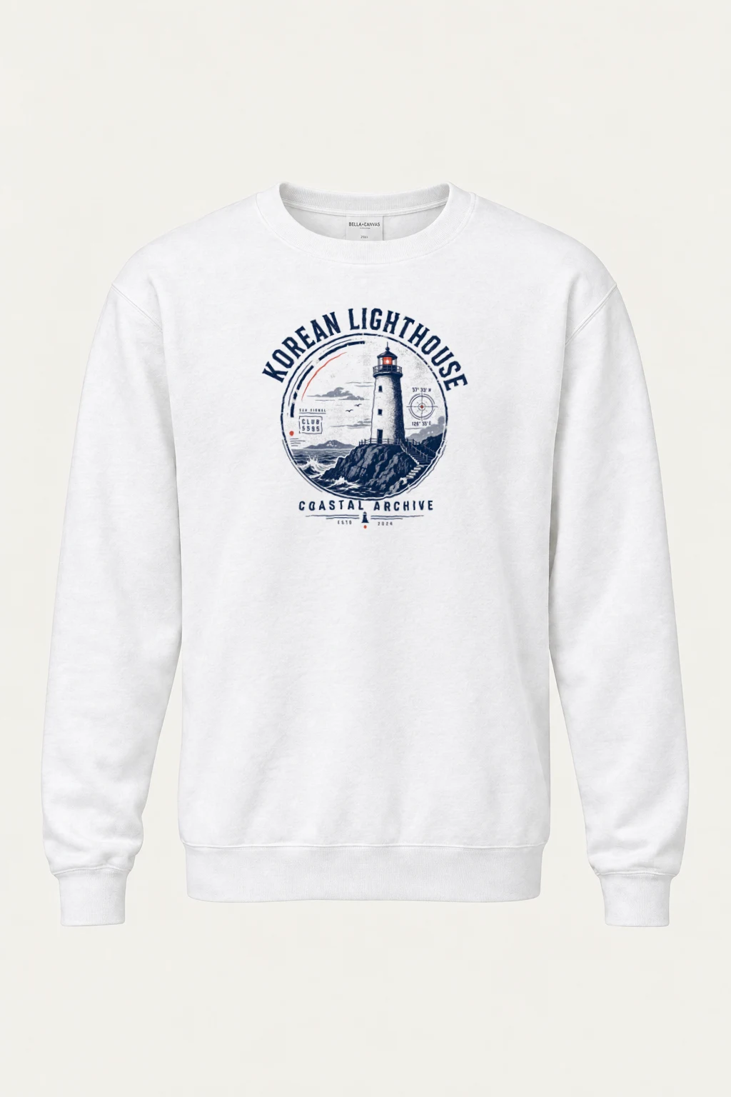 "Sea Signal Club" Heavy Blend Unisex Crewneck Sweatshirt | Gildan 18000
