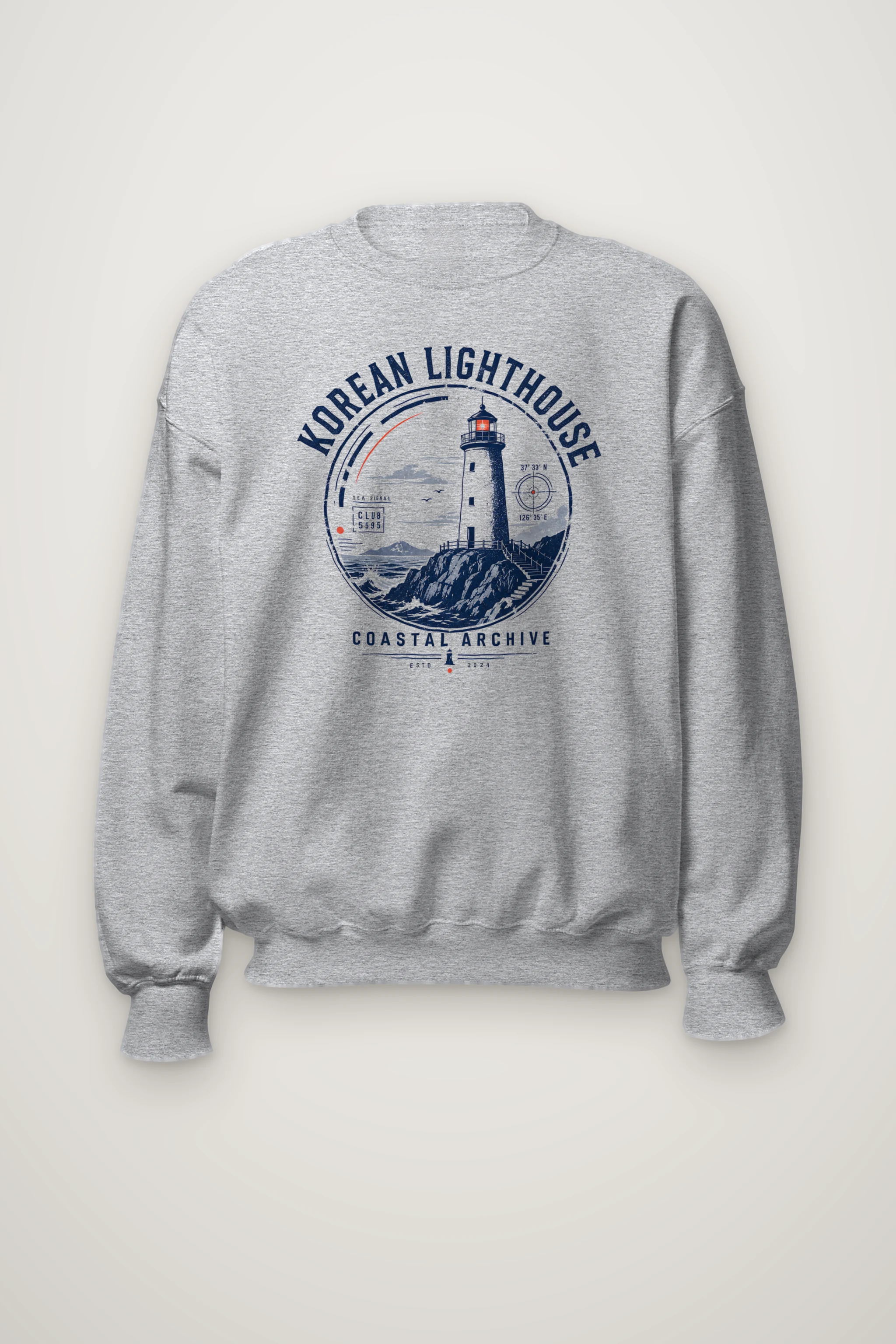 "Sea Signal Club" Heavy Blend Unisex Crewneck Sweatshirt