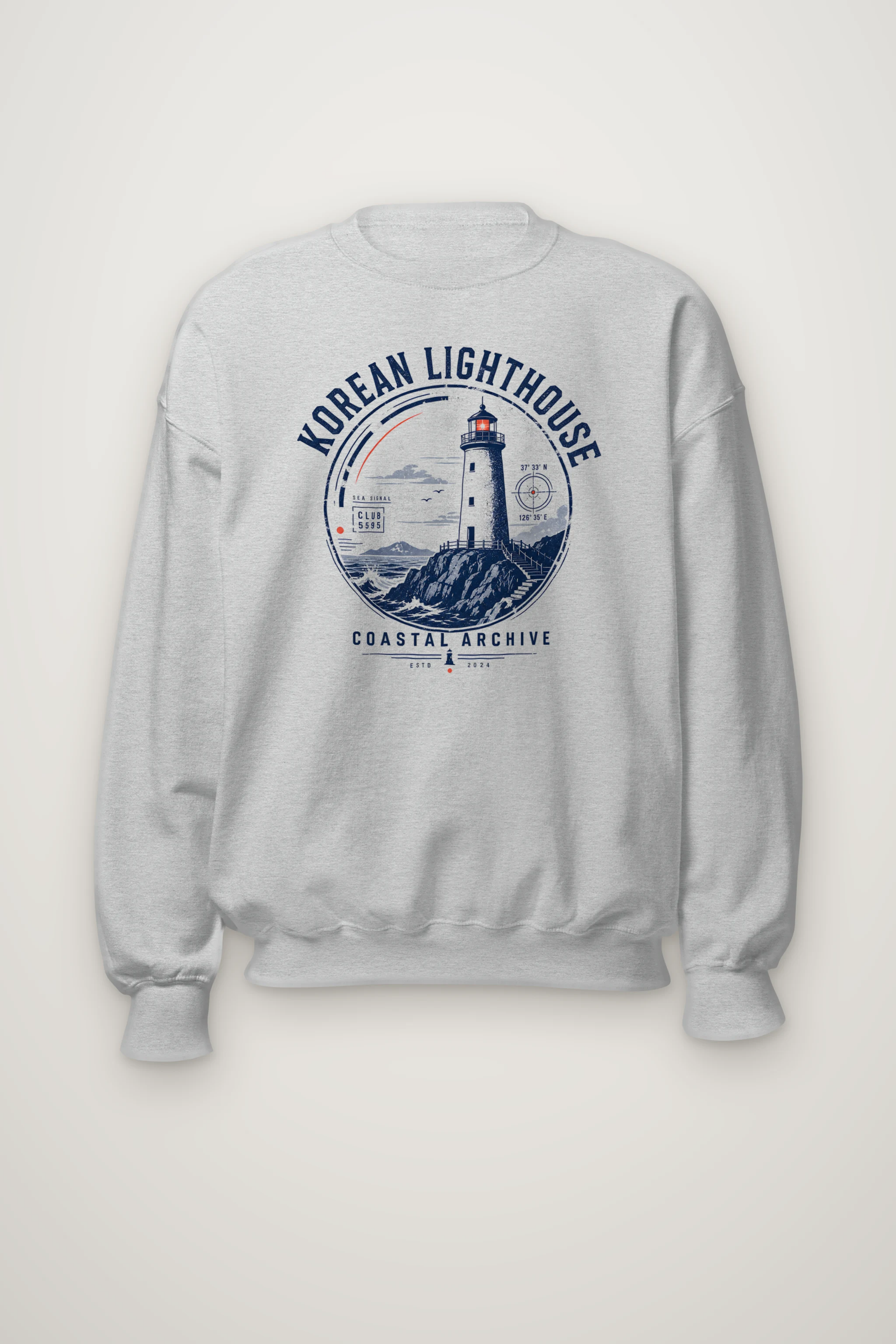 "Sea Signal Club" Heavy Blend Unisex Crewneck Sweatshirt