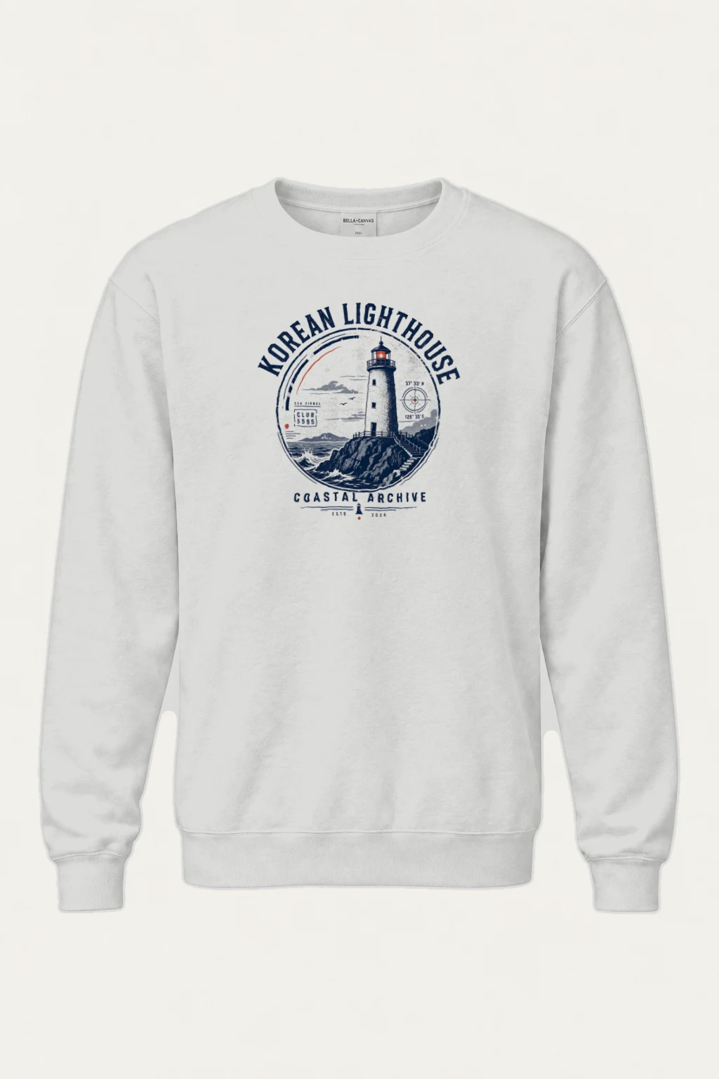 "Sea Signal Club" Heavy Blend Unisex Crewneck Sweatshirt | Gildan 18000