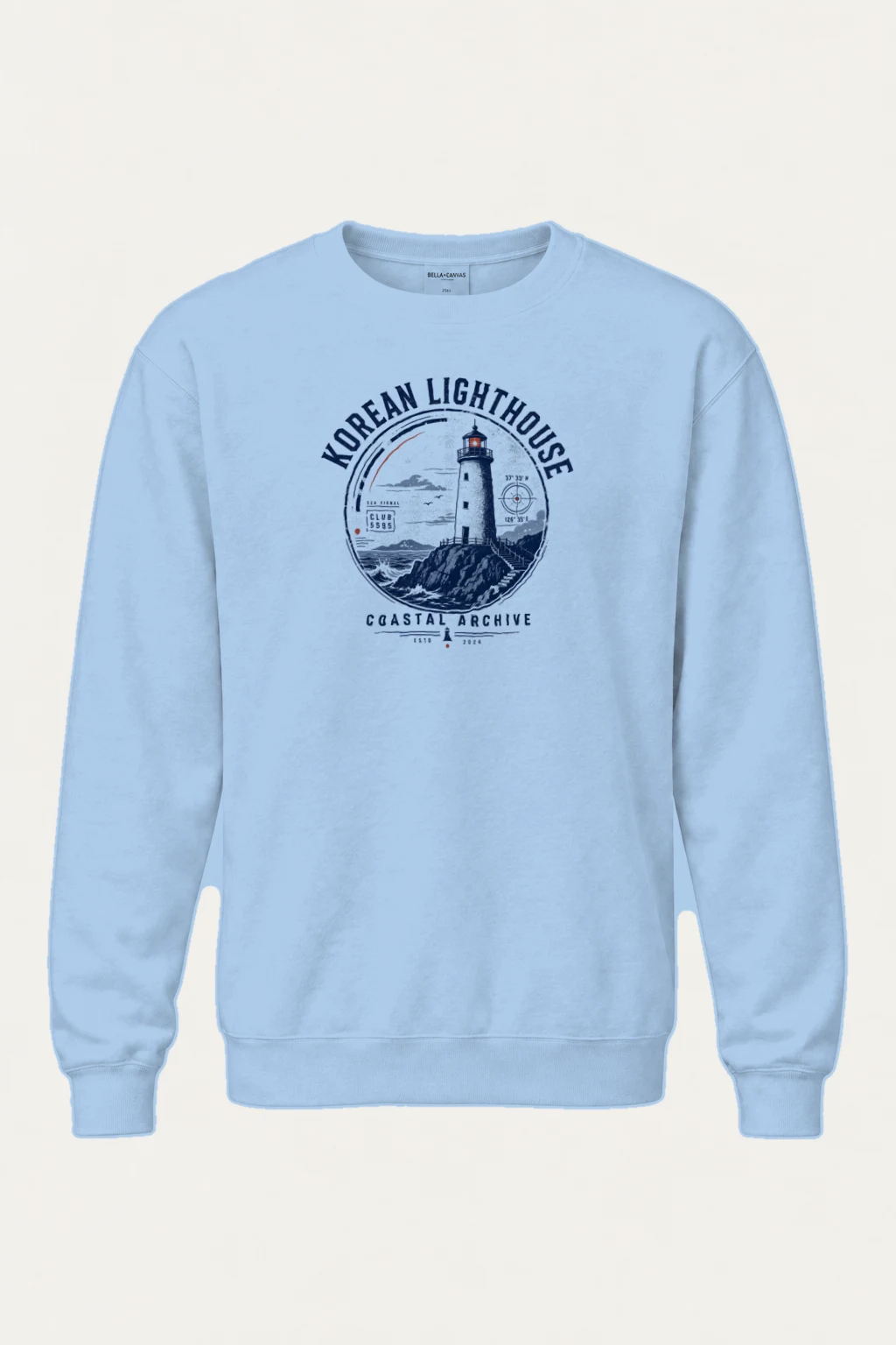"Sea Signal Club" Heavy Blend Unisex Crewneck Sweatshirt | Gildan 18000