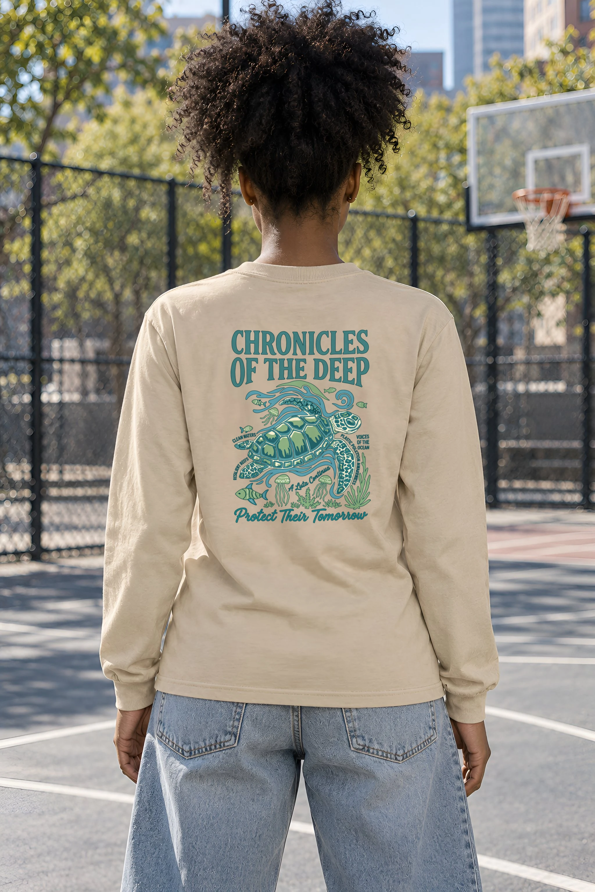 "Sea Turtle Chronicles" Unisex Longsleeve T-shirt