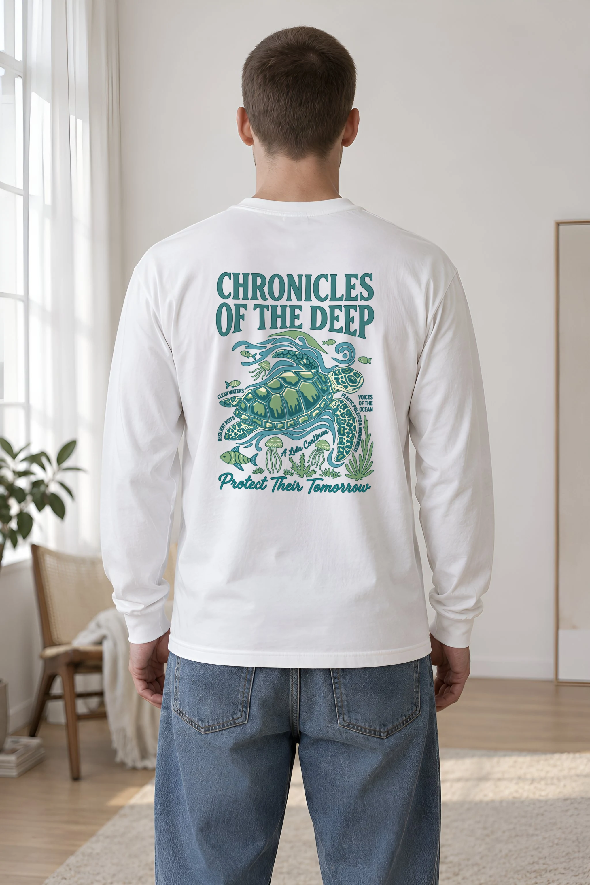 "Sea Turtle Chronicles" Unisex Longsleeve T-shirt