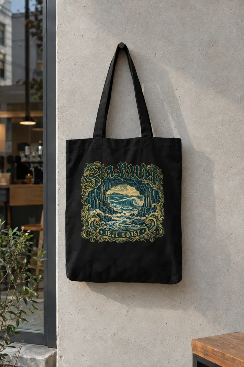 “SEA VAULT JEJU COAST” Classic Cotton Tote Bag