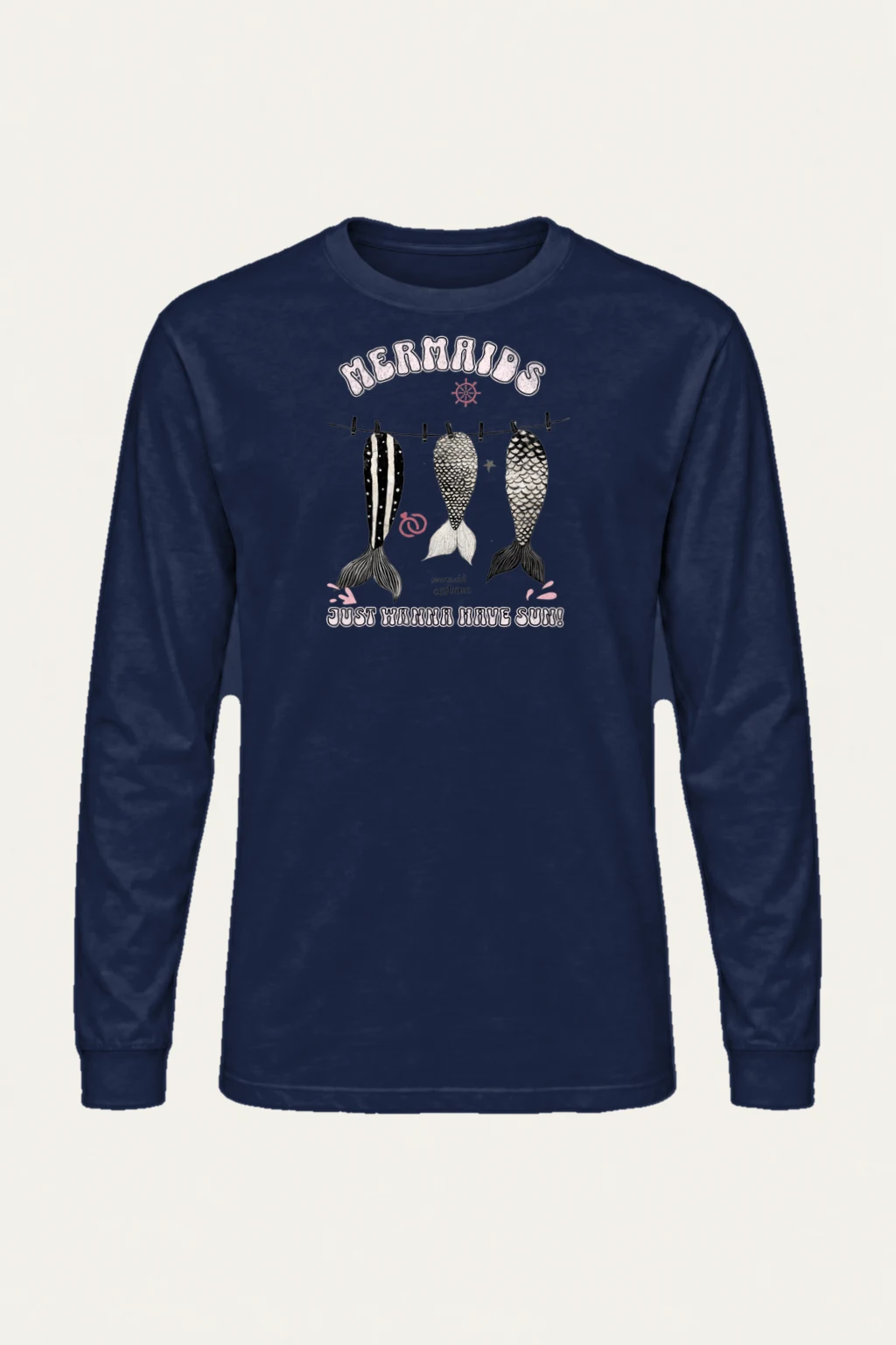 "Seas The Day" Unisex Longsleeve T-shirt | Gildan 2400